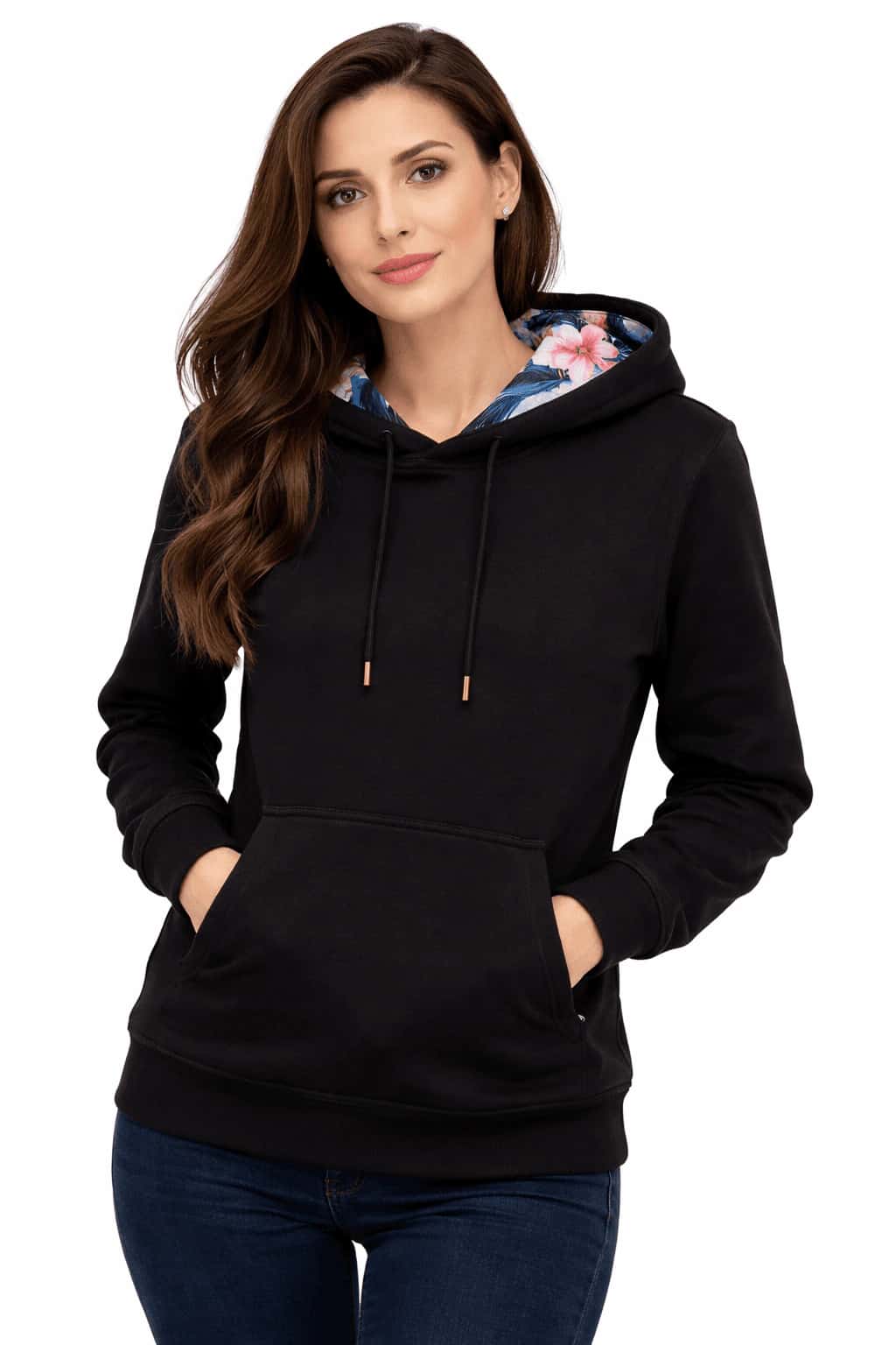 Black Flowers Hoodie - miniatura 2