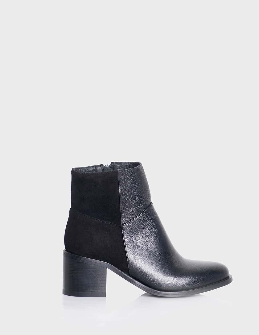 Botin Bianca Cuero Negro