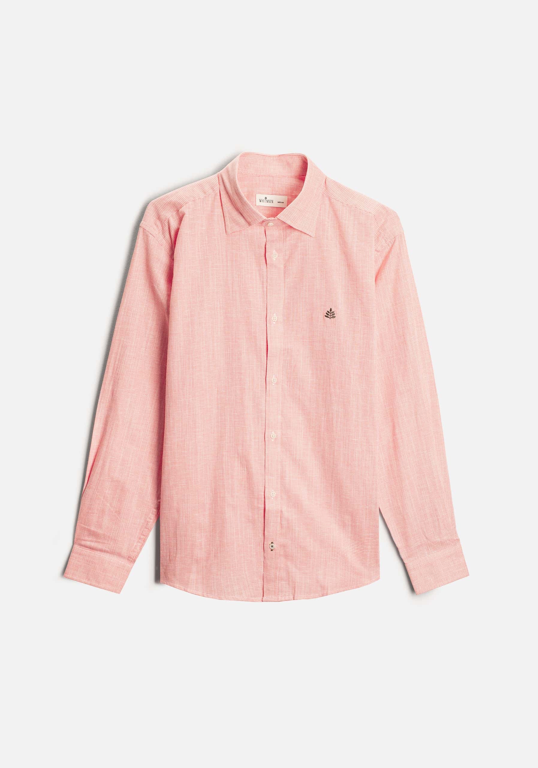 Camisa H CI Cuadros L-Ver Rosado Med