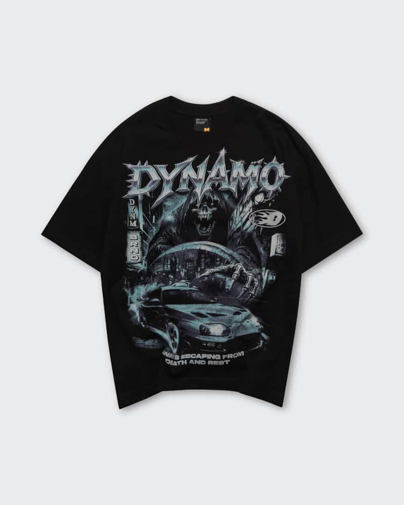 Camiseta Negra Oversize Fearless - miniatura 1
