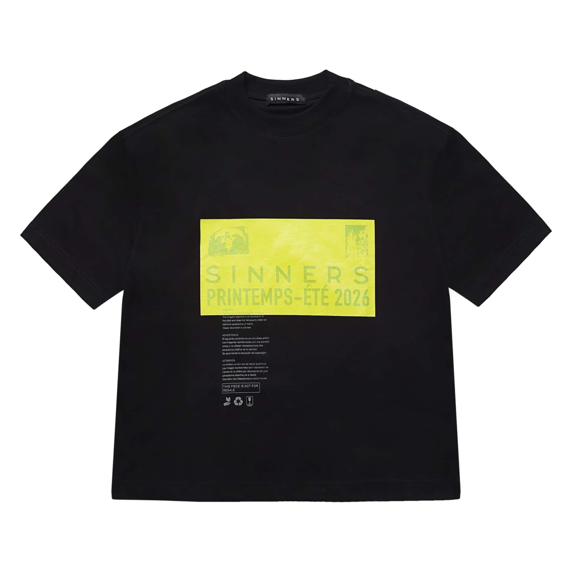 PRE-CAUCION BLACK T-SHIRT