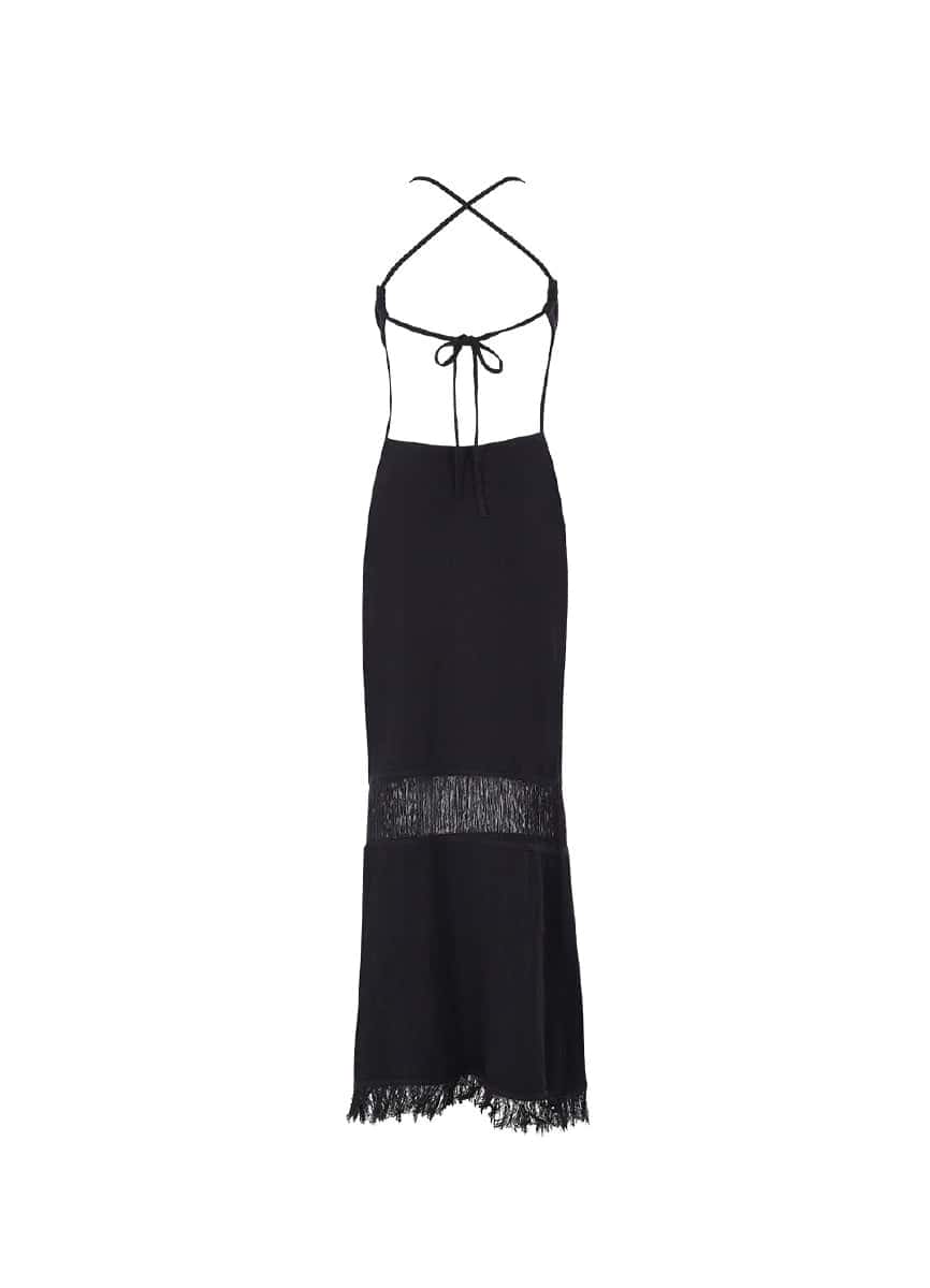 BLACK SHELLS GRETA DRESS      9690 - miniatura 5