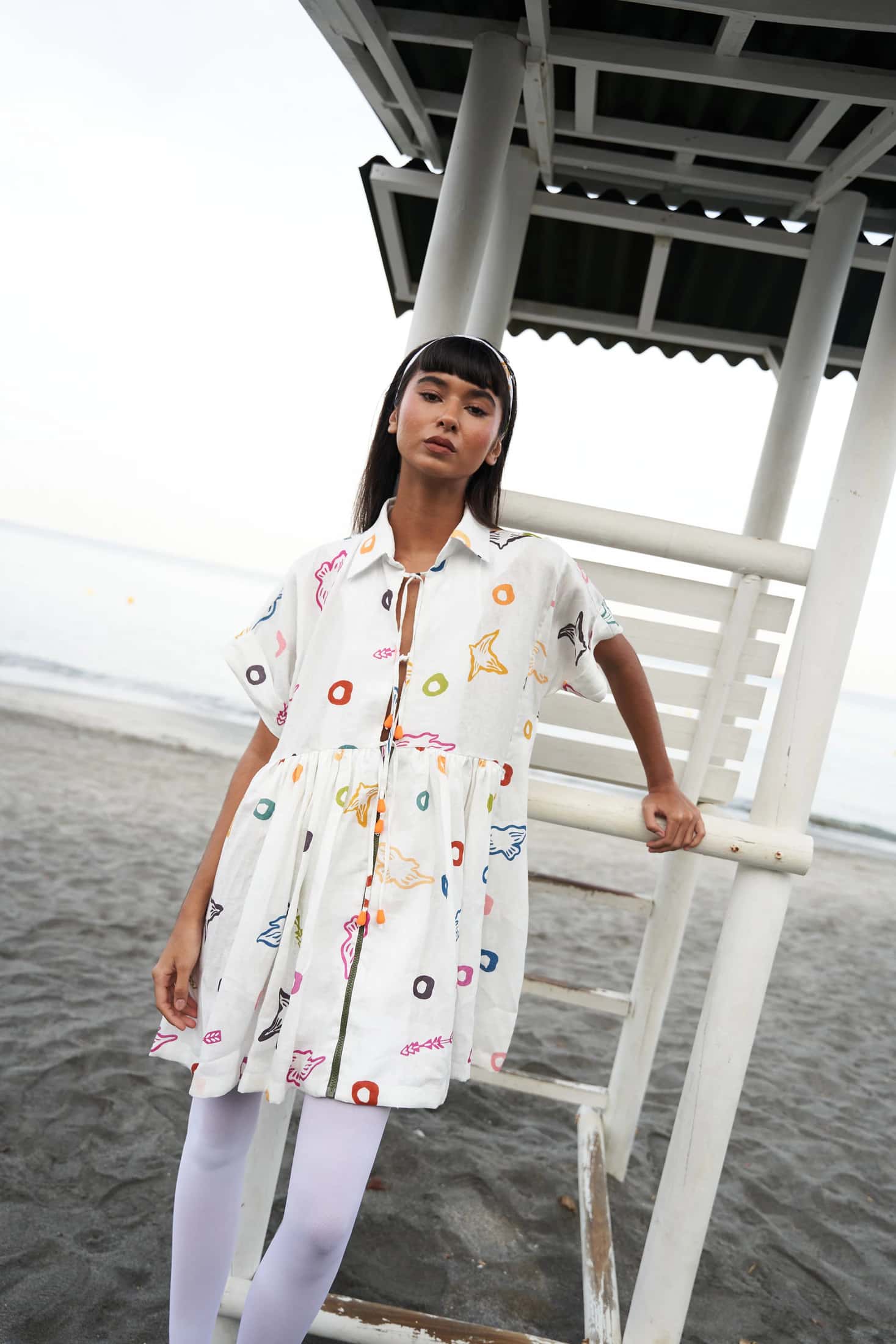 Vestido Fiji Mini Print