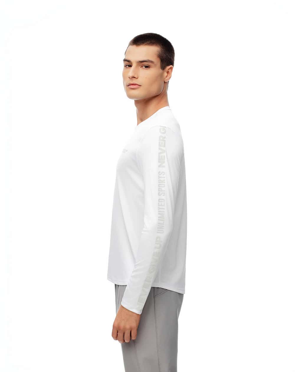 Camibuzo deportivo secado rápido blanco hombre