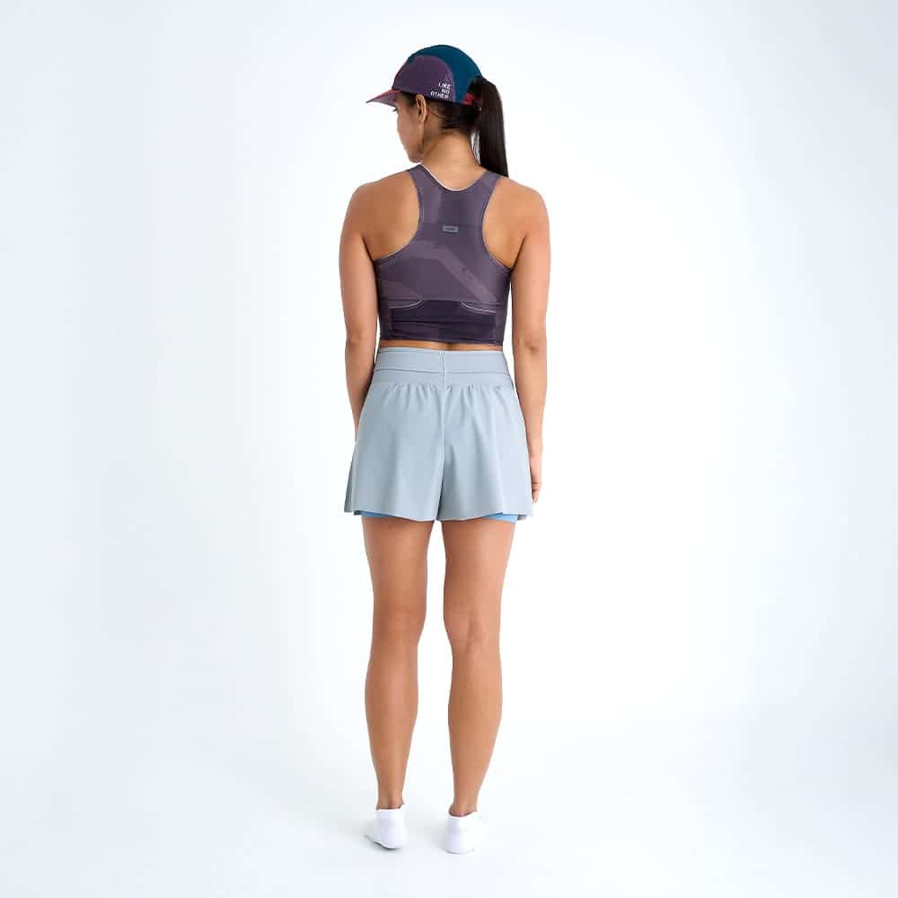 PANTALONETA RUNNING/PADEL CON SHORT INTERNO BREEZE GRAY PARA MUJER - miniatura 2