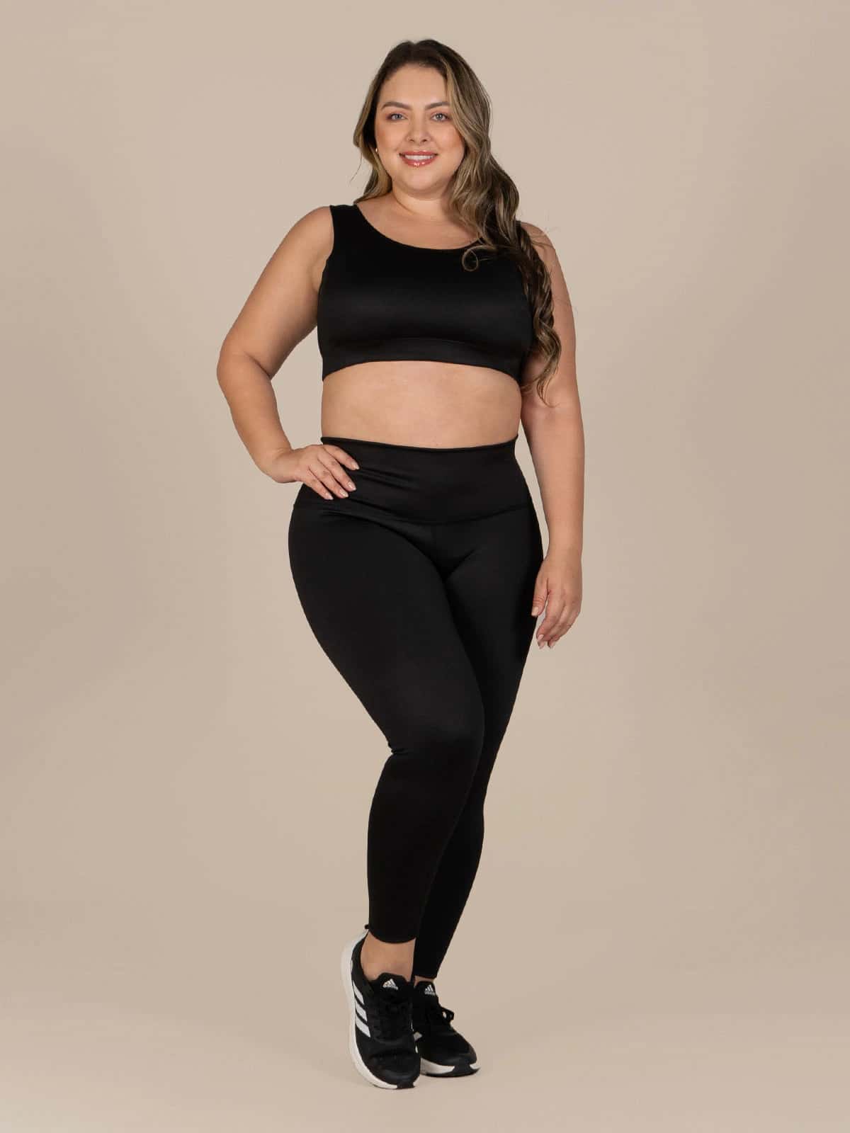 Black leggins set talla plus