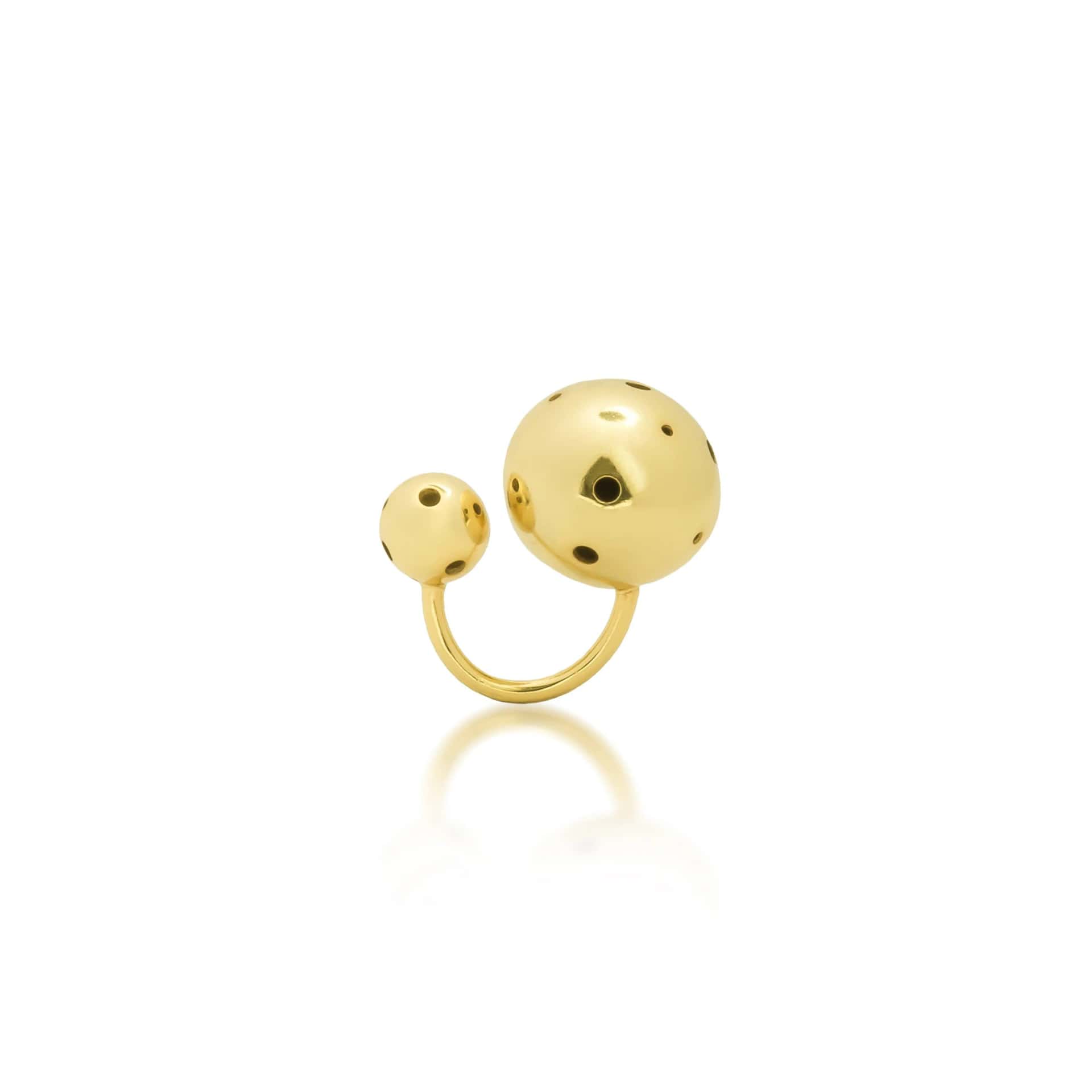 MEDIUM BUBBLE RING & EAR CUFF
