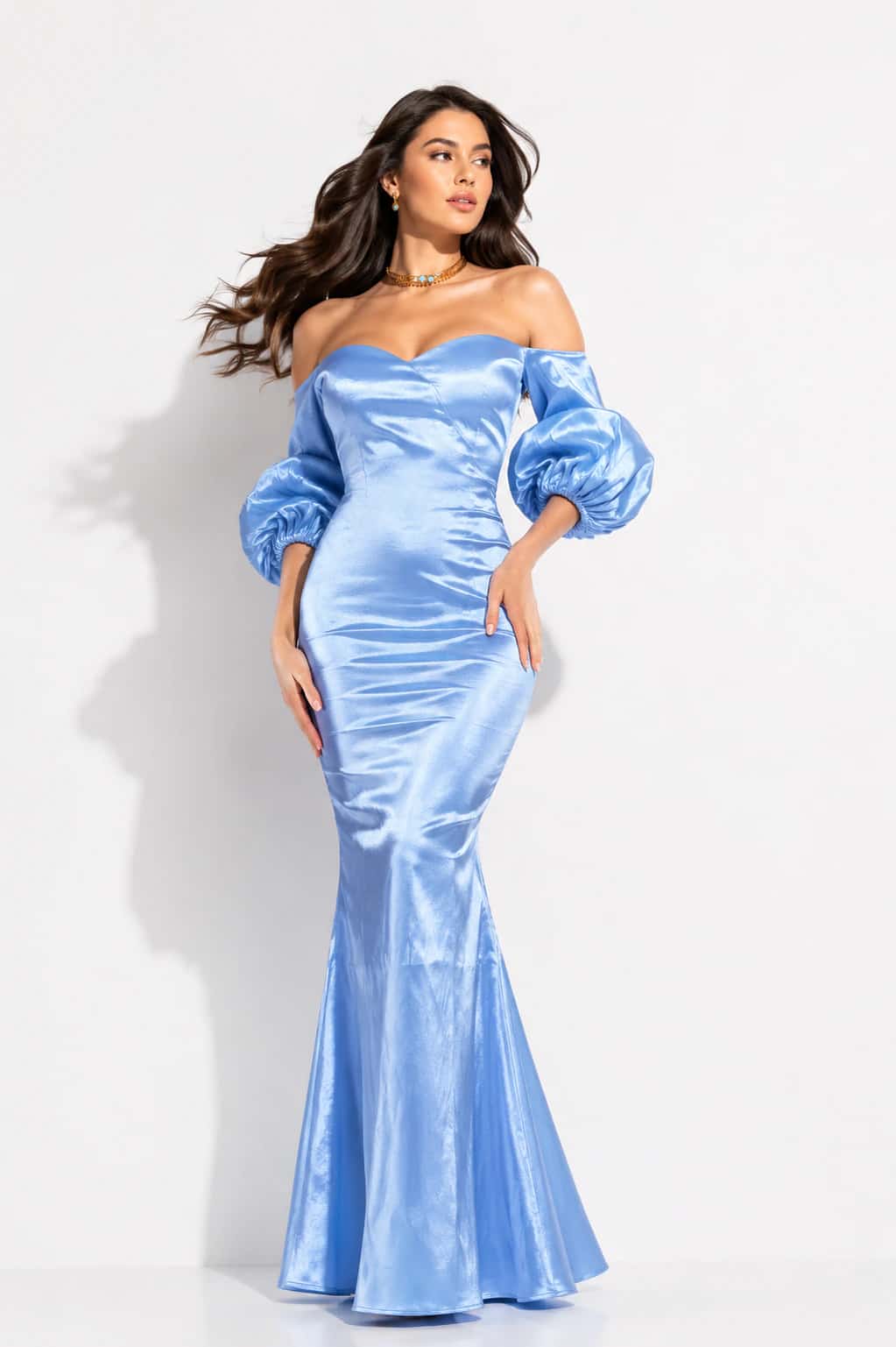 Vestido Laureana Azul - miniatura 2