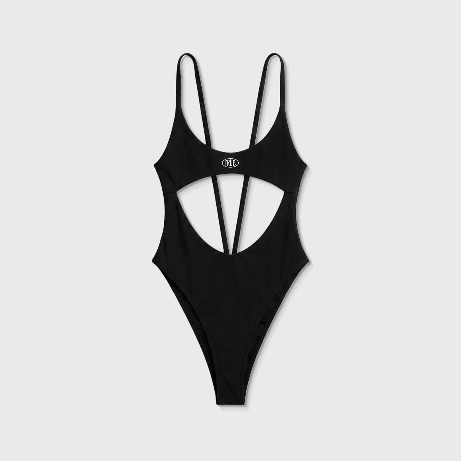 Uniform Cut-Out Bodysuit - Black