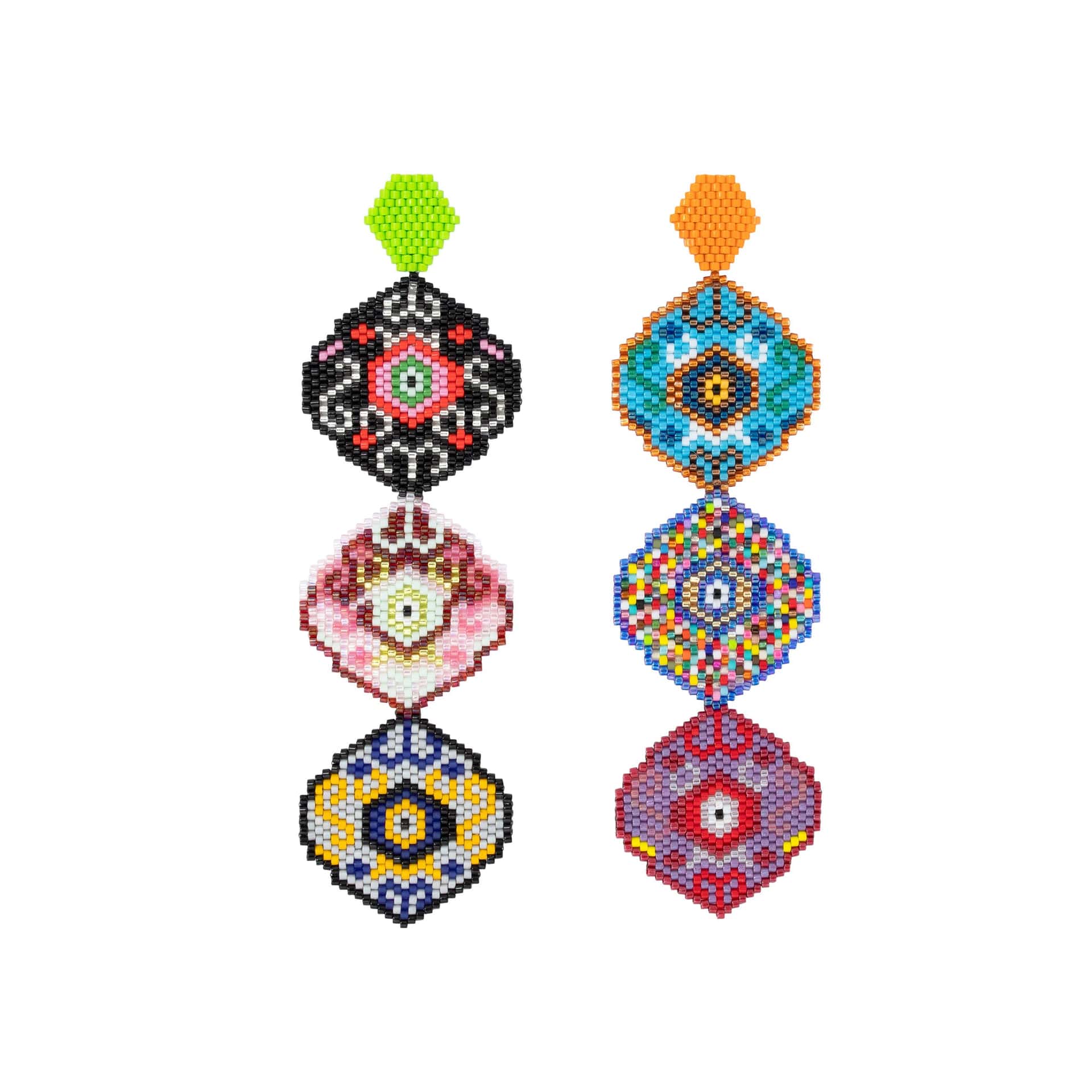 Aretes Rococó Enhebrada