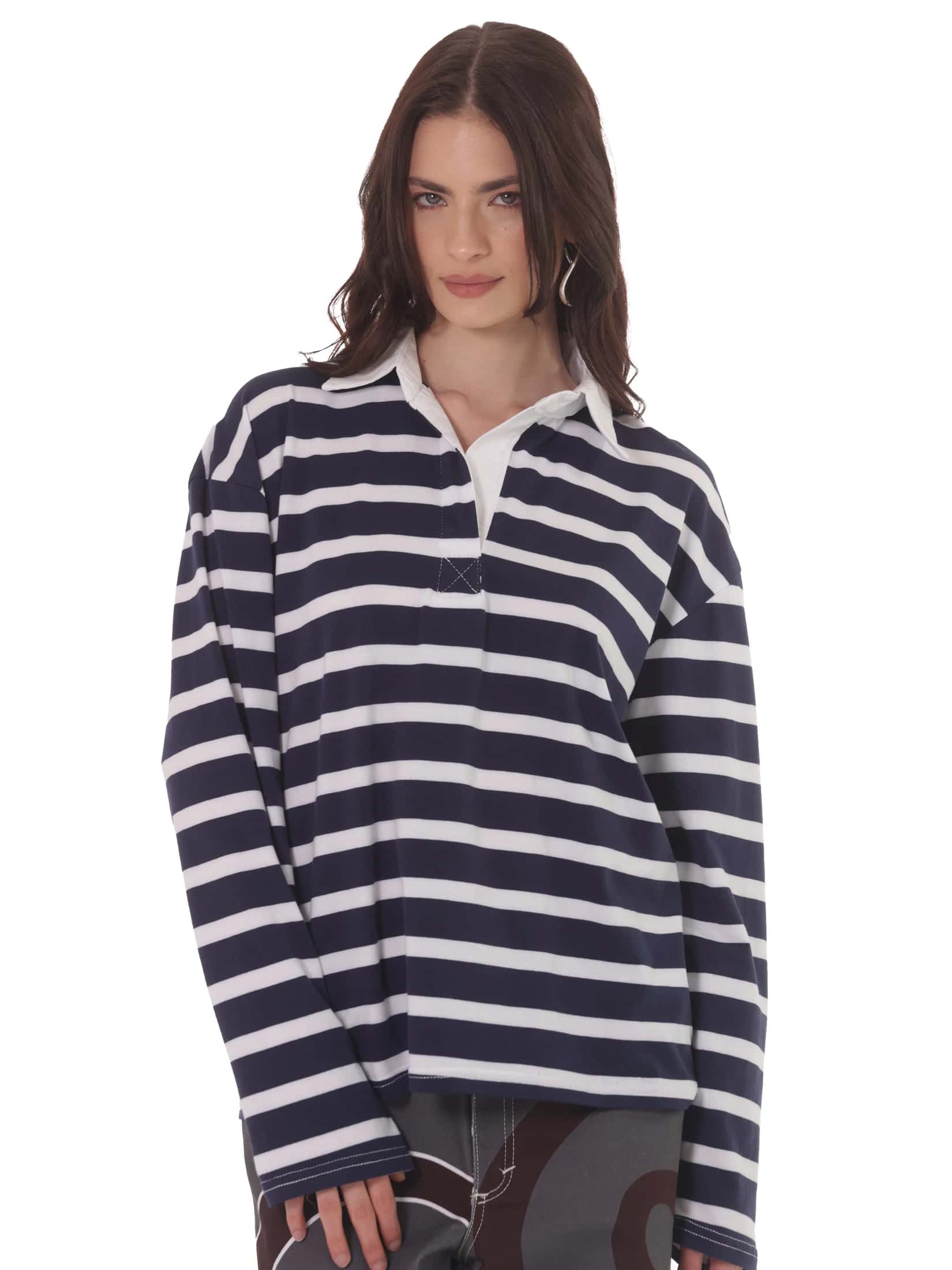 Camiseta Rayas Horizontales Azul