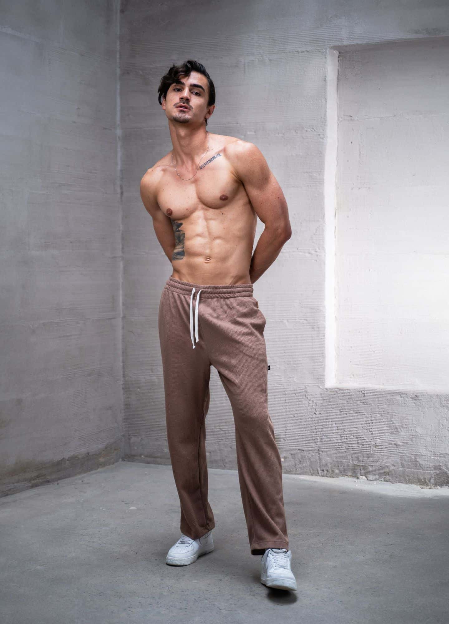Pantalón Grid - Taupe