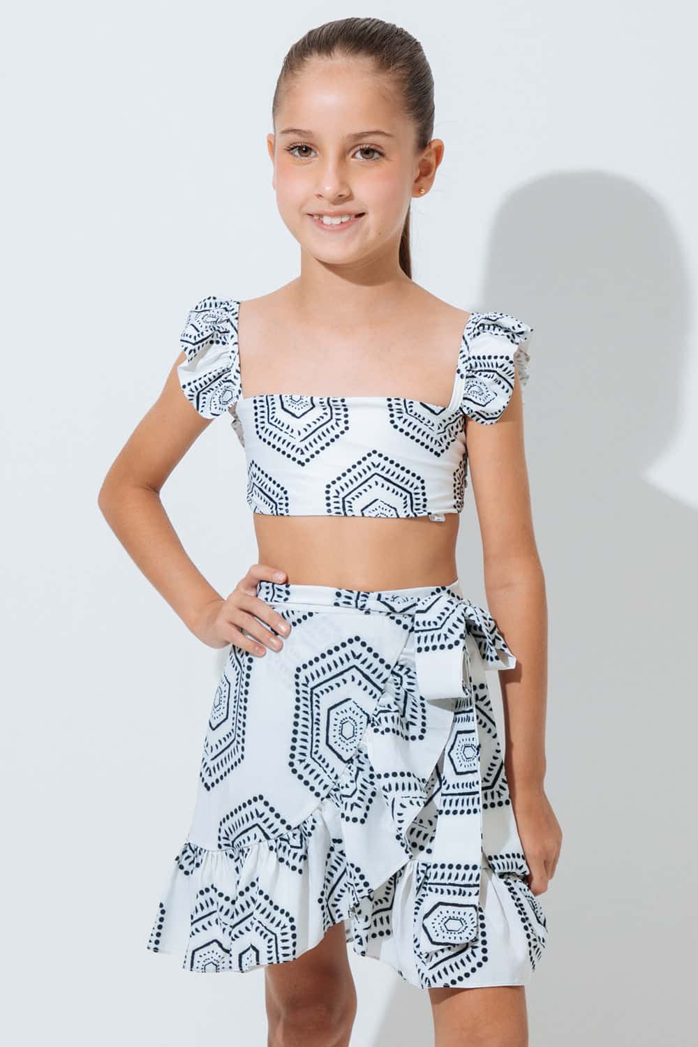 Ebony Skirt | Falda Corta con Boleros para Niñas