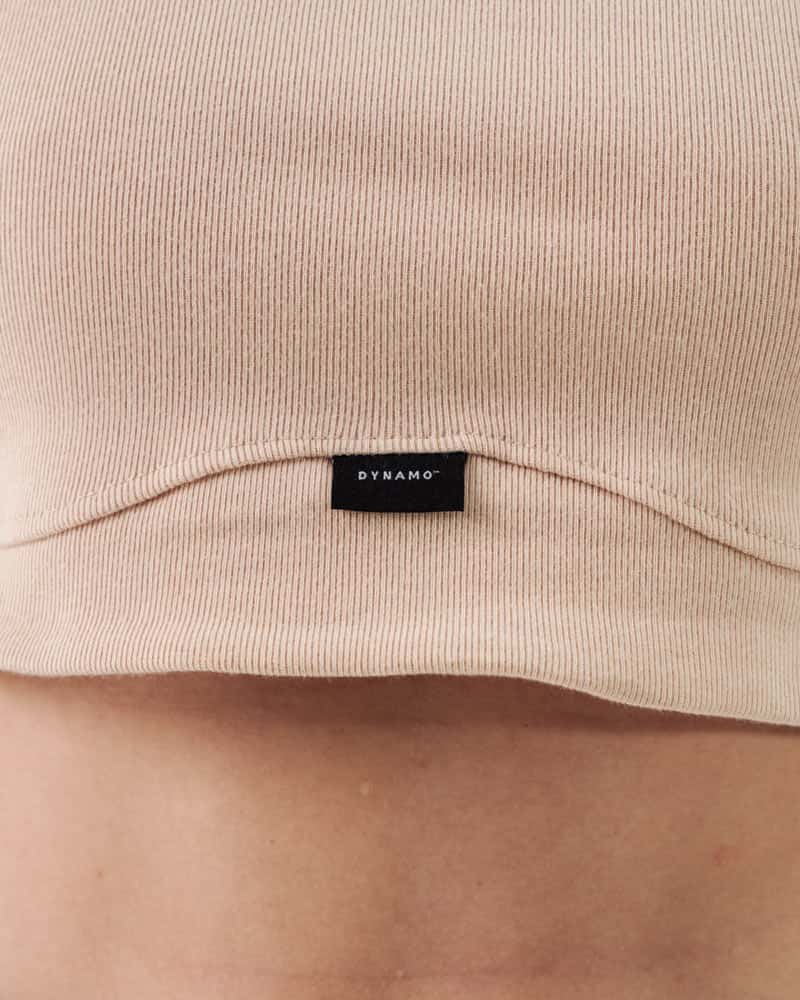 Crop Top Beige Para Mujer Corte Imperio - miniatura 3
