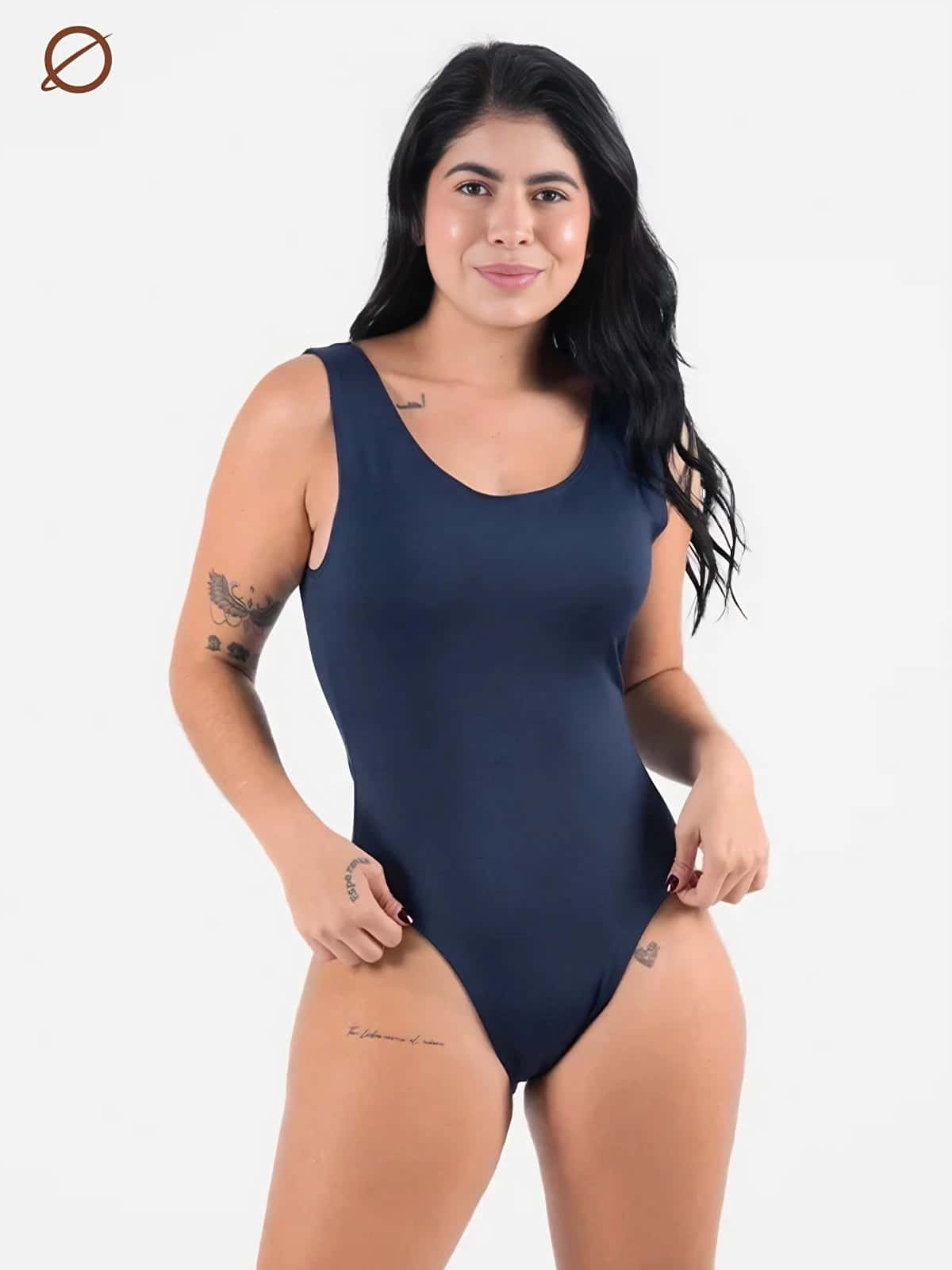 Body Dama Azul Oscuro