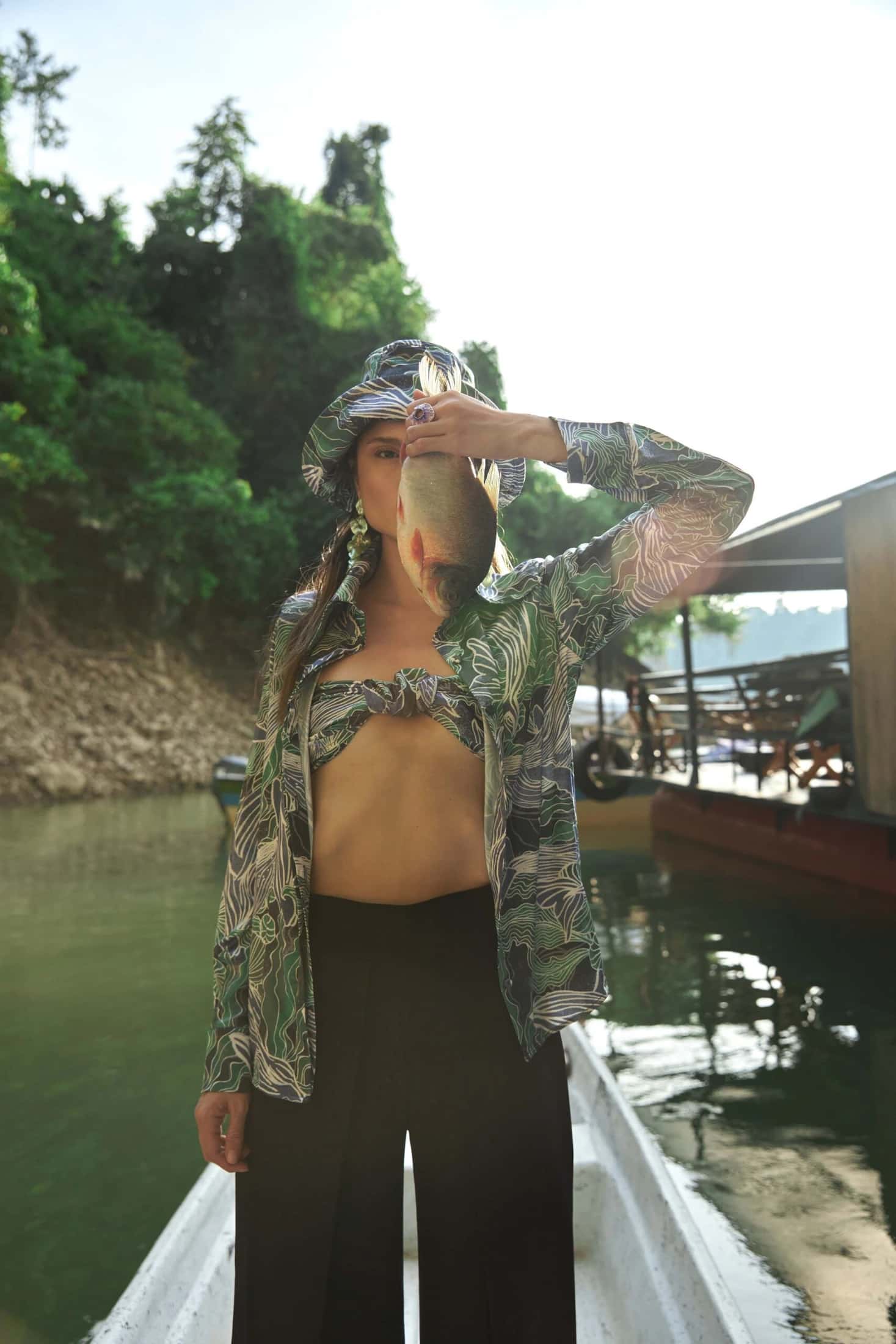 Blusa Klasik Estampado Ballenas - miniatura 2
