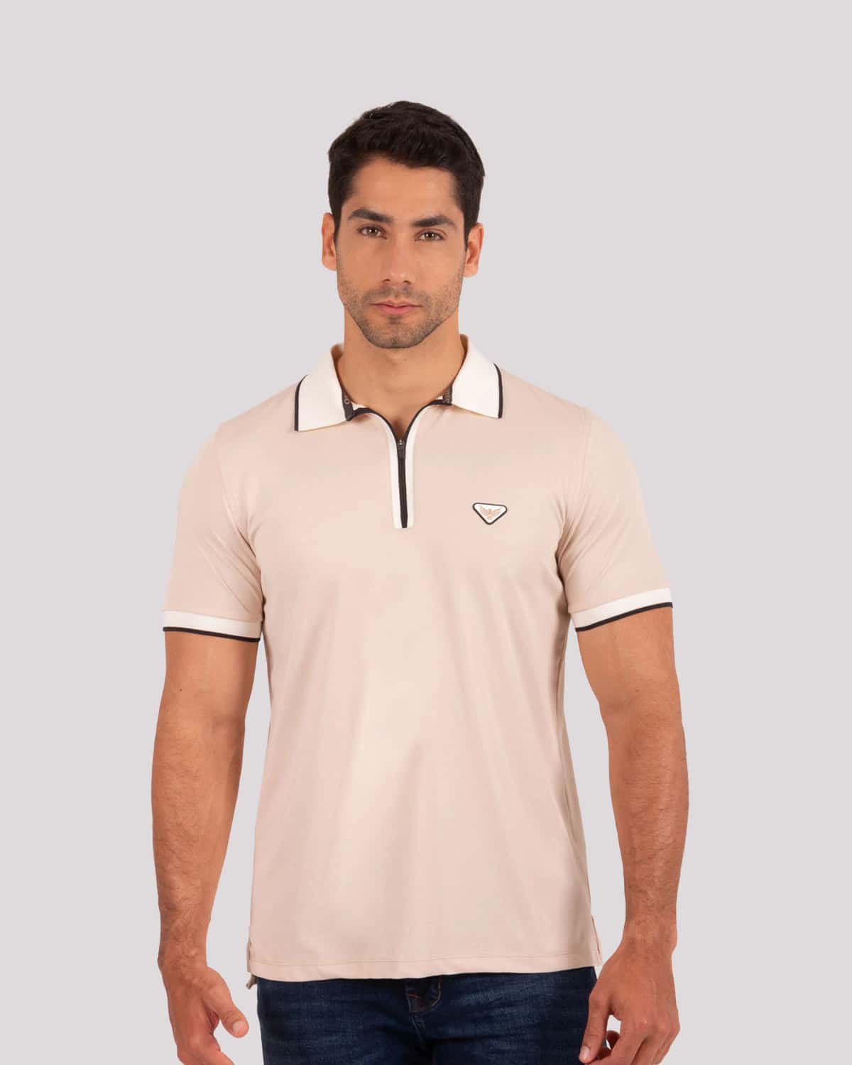 Polo beige para hombre