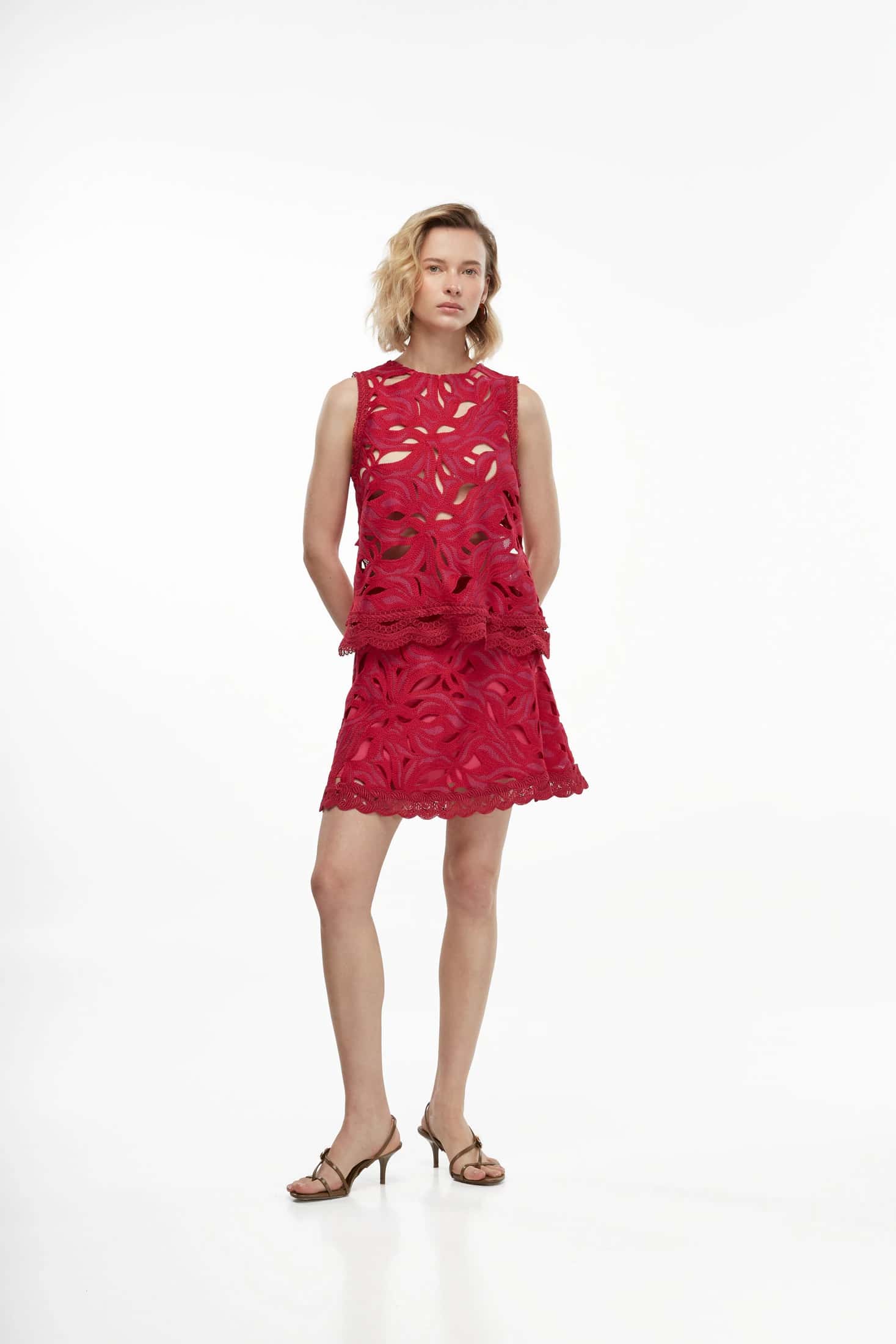 BRUMA MINI SKIRT BURGUNDY
