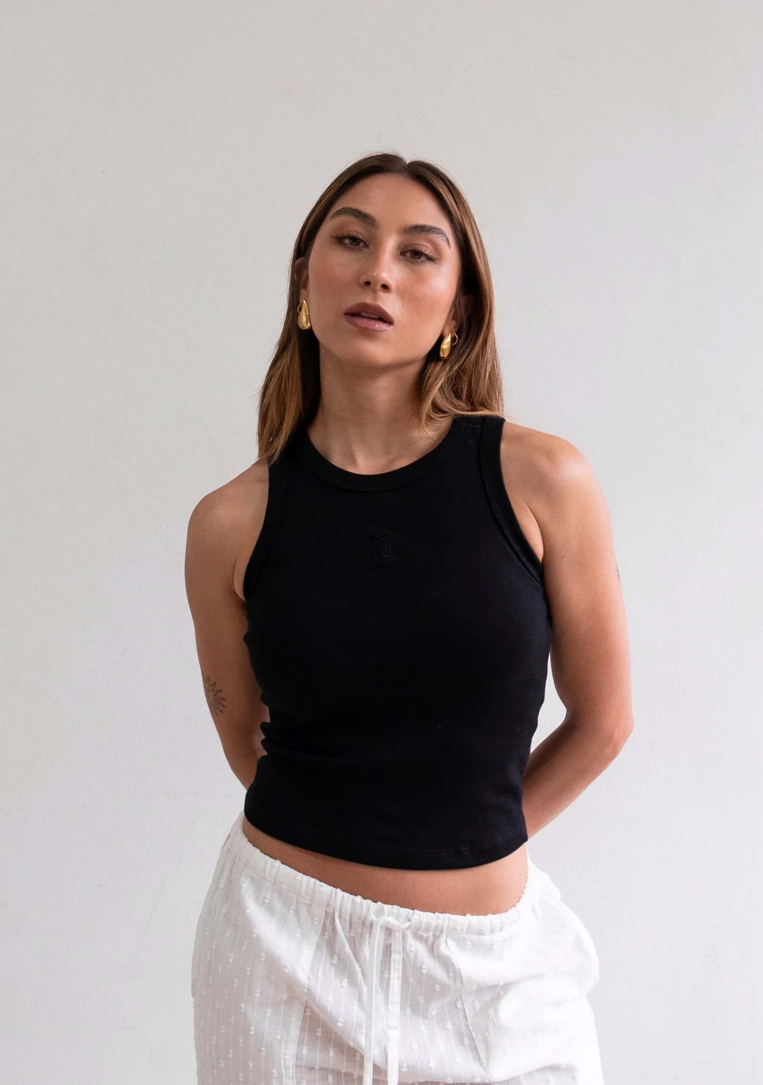 Tank top de algodón | Negro