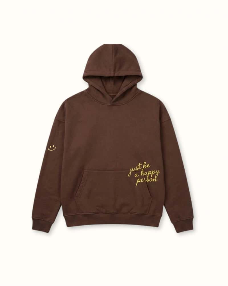Be happy hoodie - Café