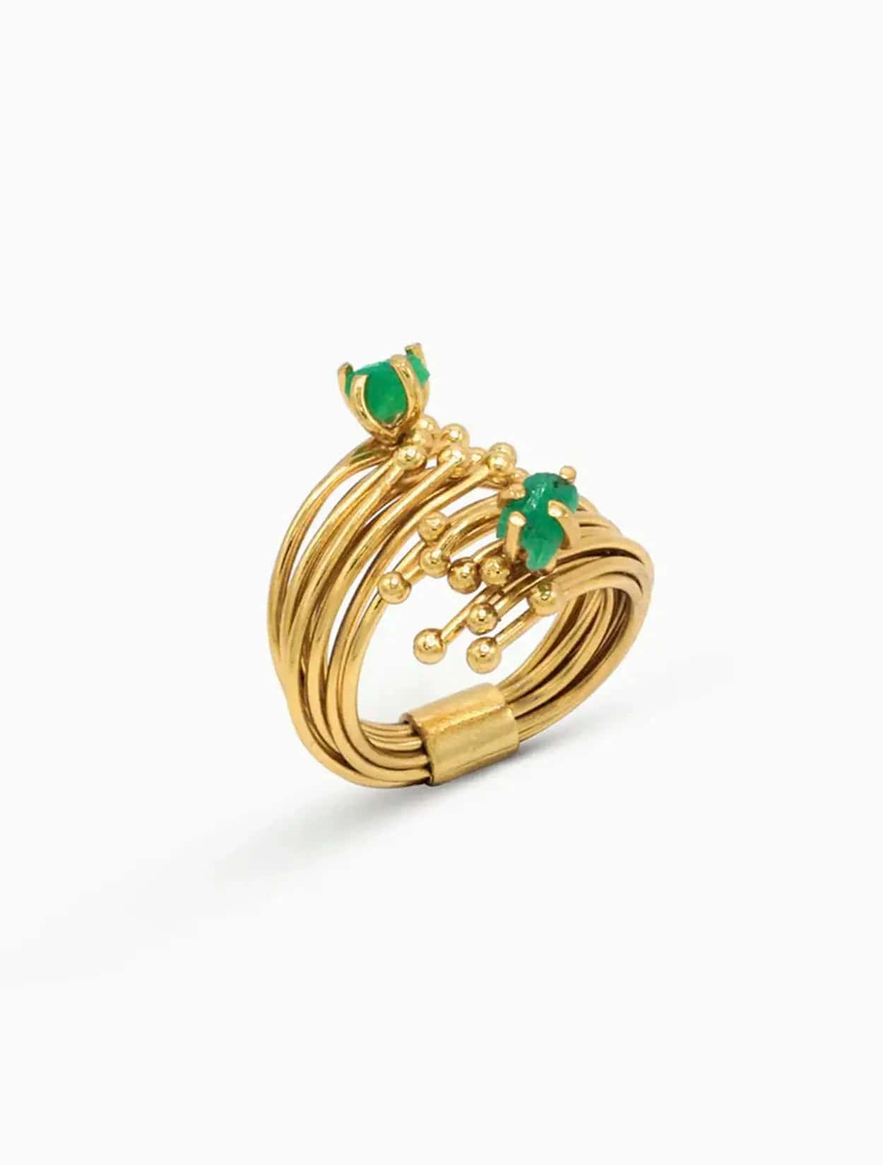 ANILLO GEO ESMERALDA