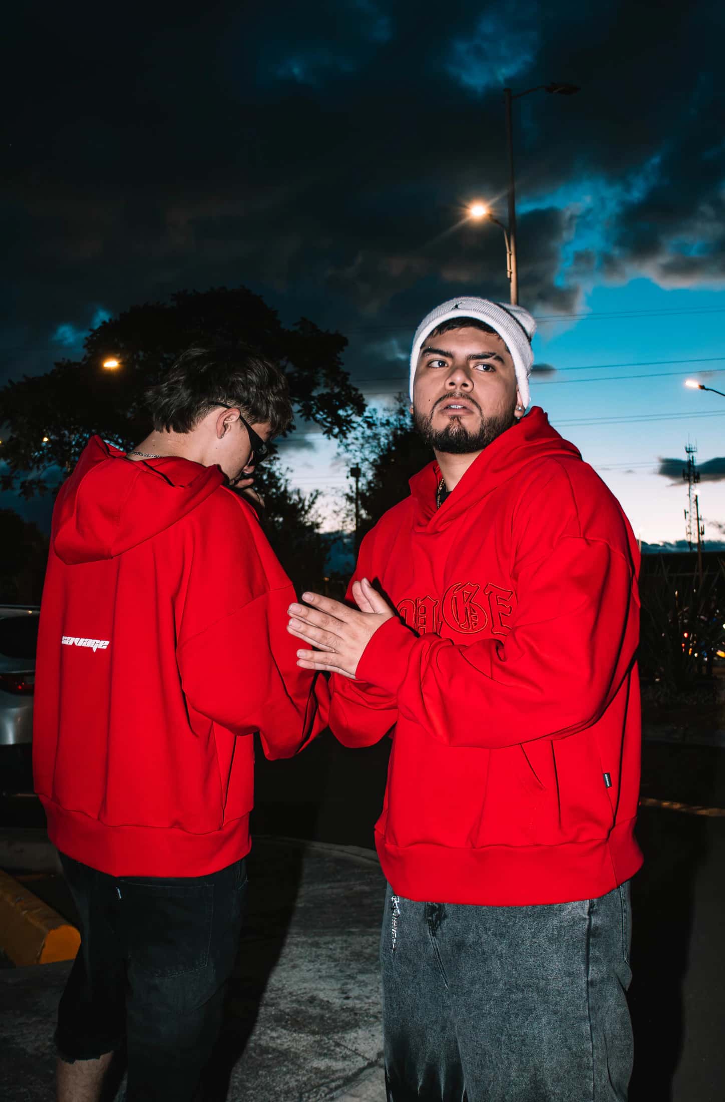 Hoodie Boxy fit Red district - miniatura 6