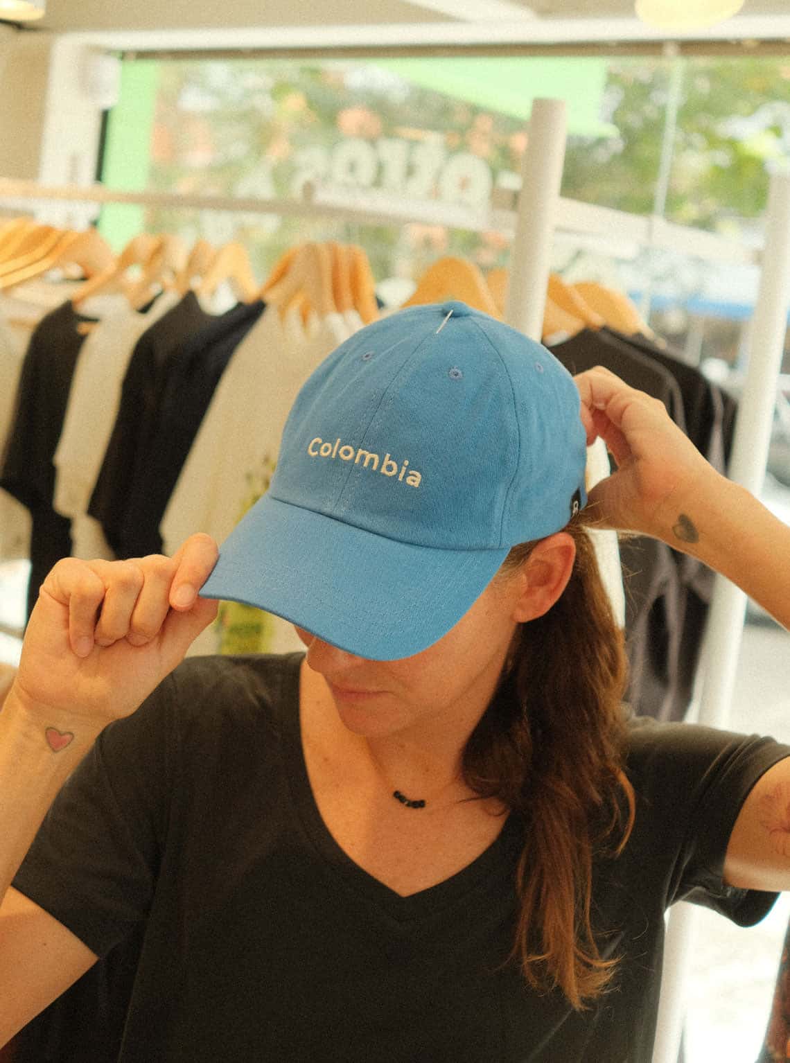 GORRA COLOMBIA AZUL