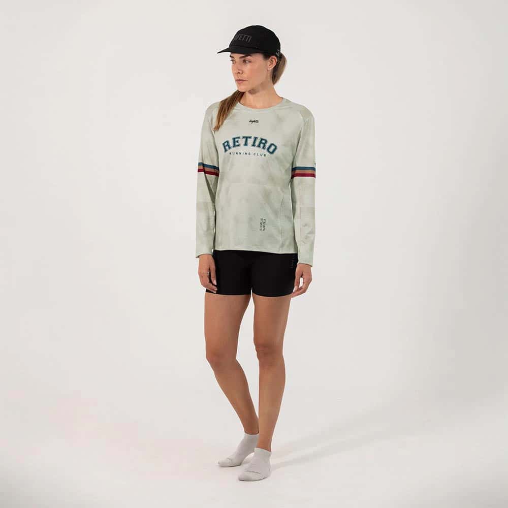 CAMISETA RUNNING MANGA LARGA RETIRO 2025 PARA MUJER - miniatura 1