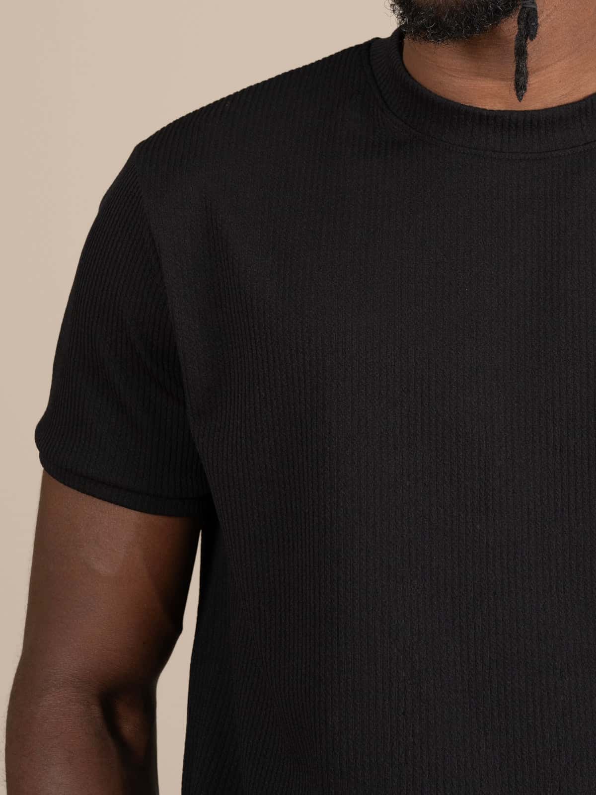Camiseta atenas slim negra