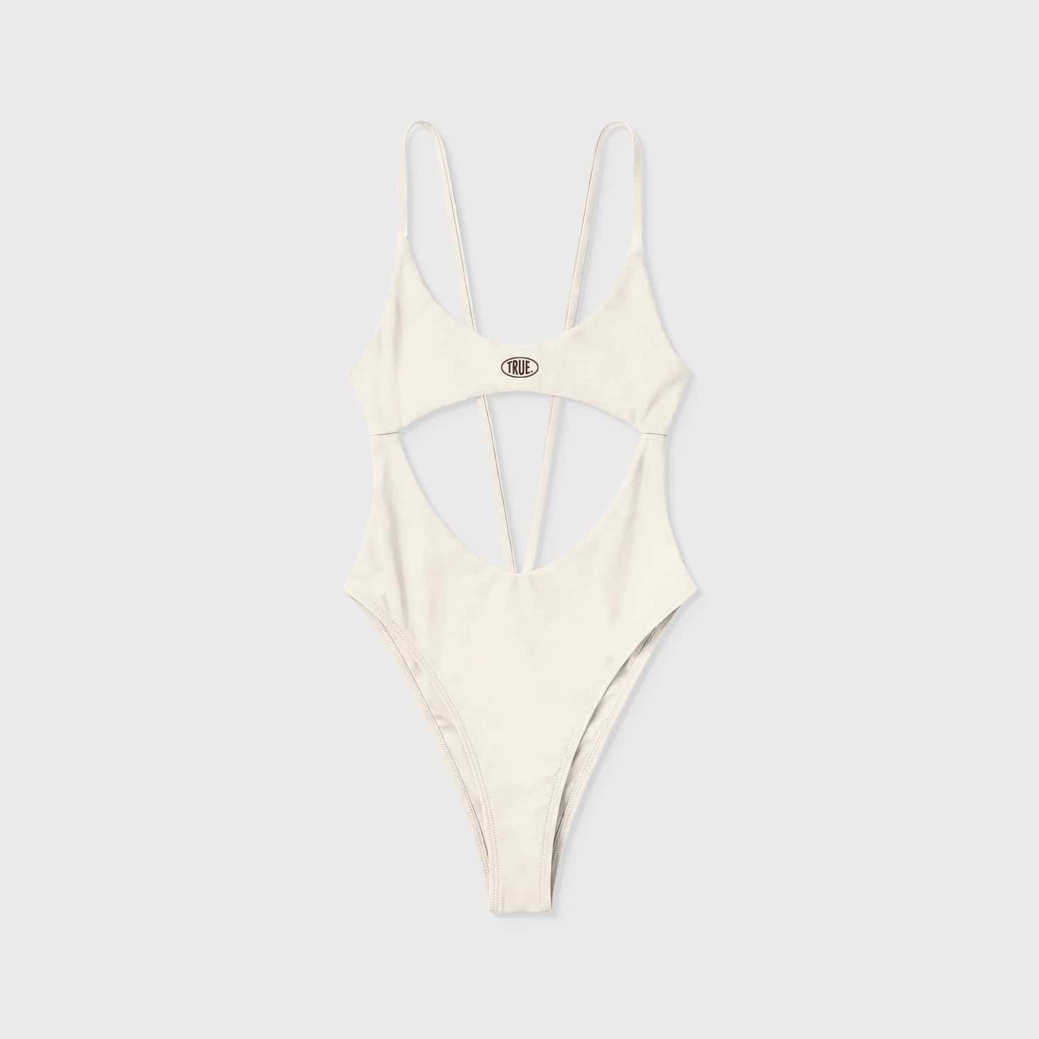 Uniform Cut-Out Bodysuit - Nude