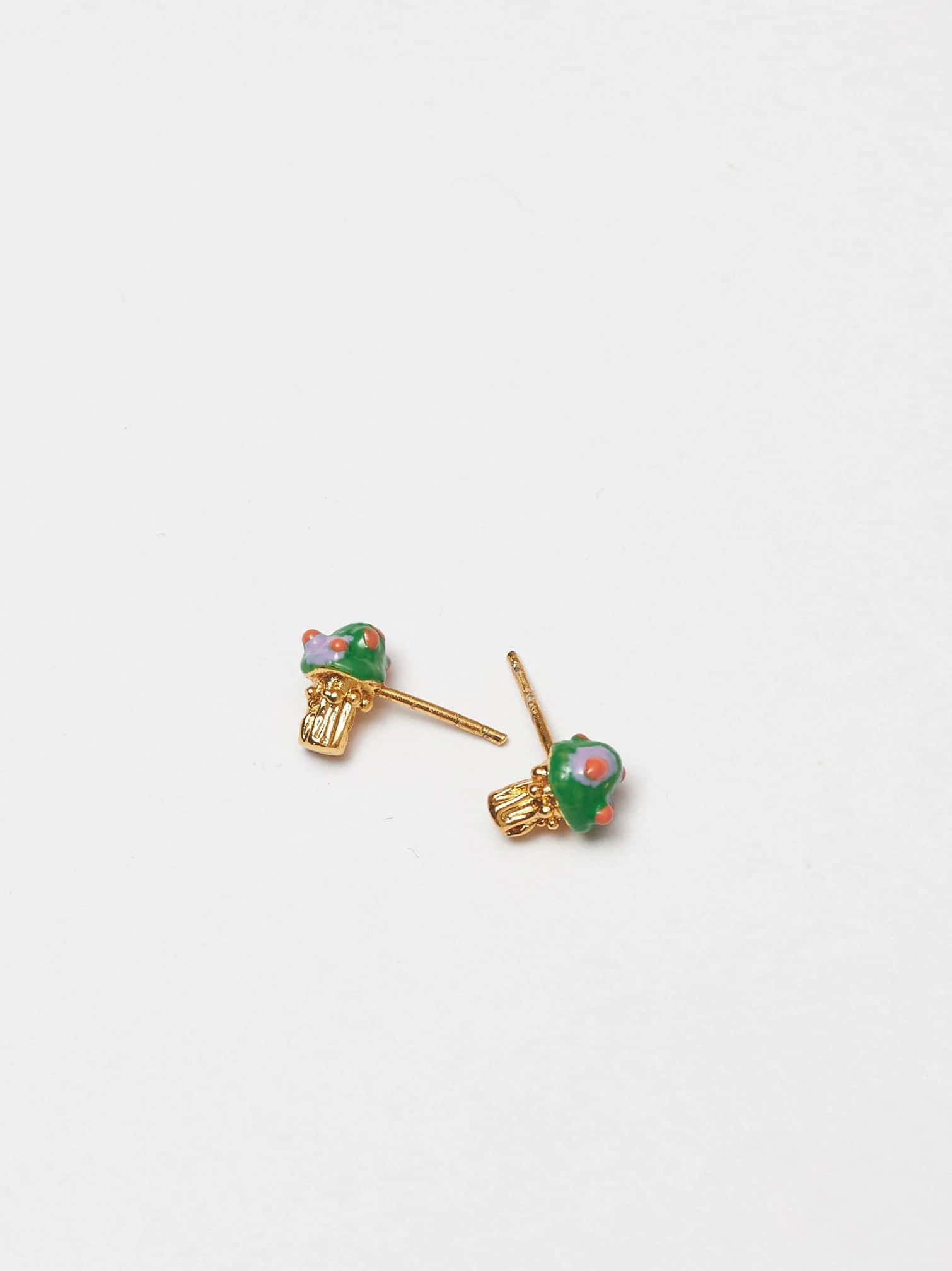 SETICA GREEN-LILAC EARRINGS