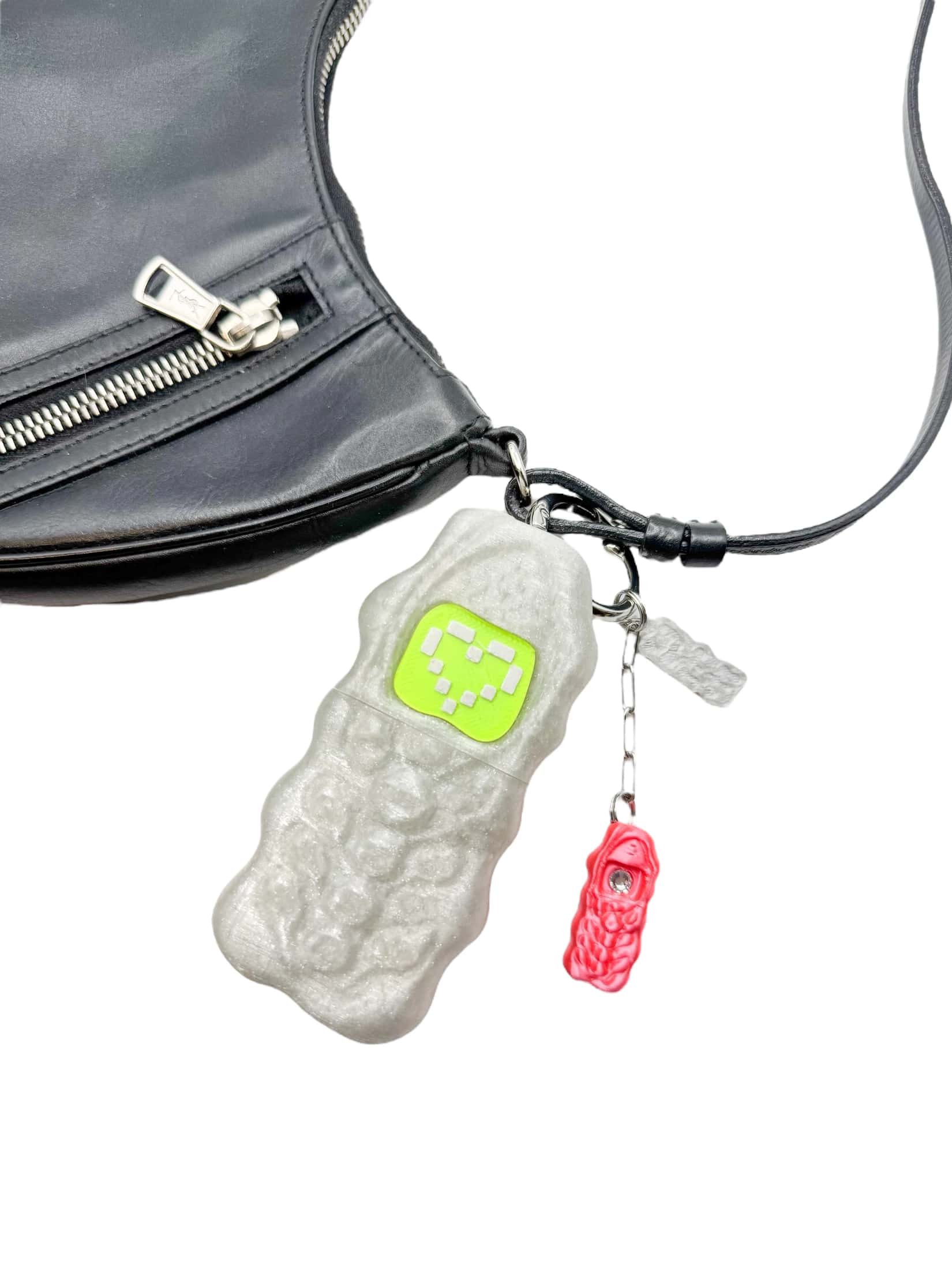 charm not a phone glitter plateado - miniatura 3