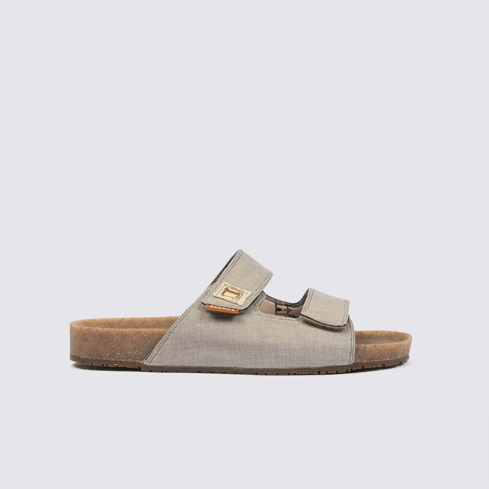 Sandalias dos correas "Bitacora" Gris