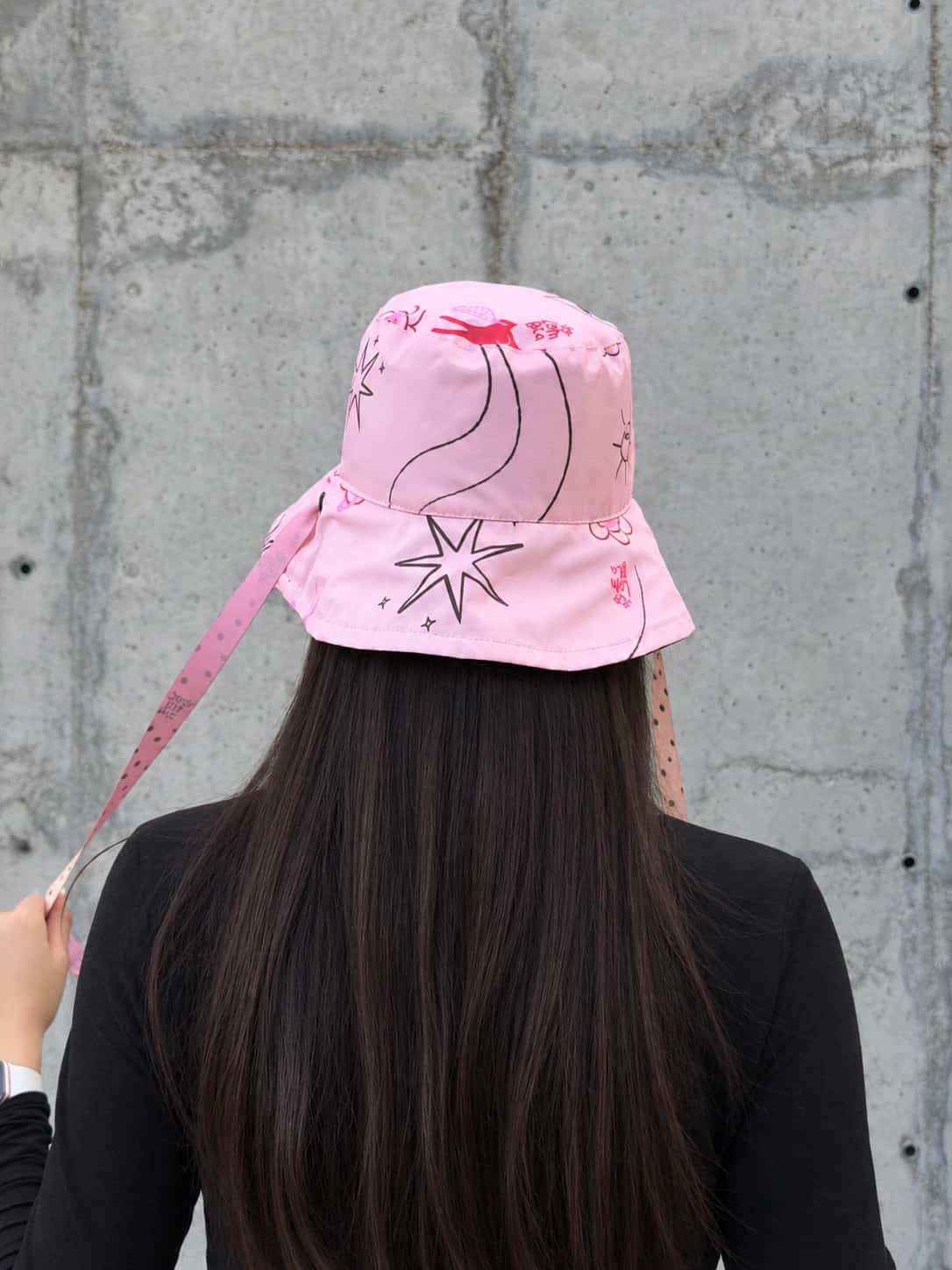 Bucket Hat Doble Faz Vinotinto Rosa - miniatura 3