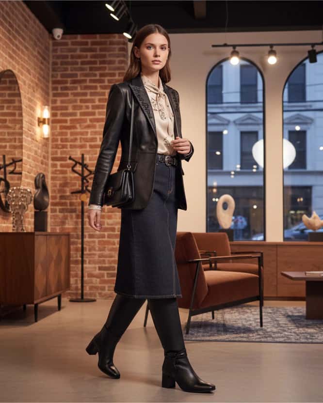 Bota Vitalia Cuero Negro - miniatura 6