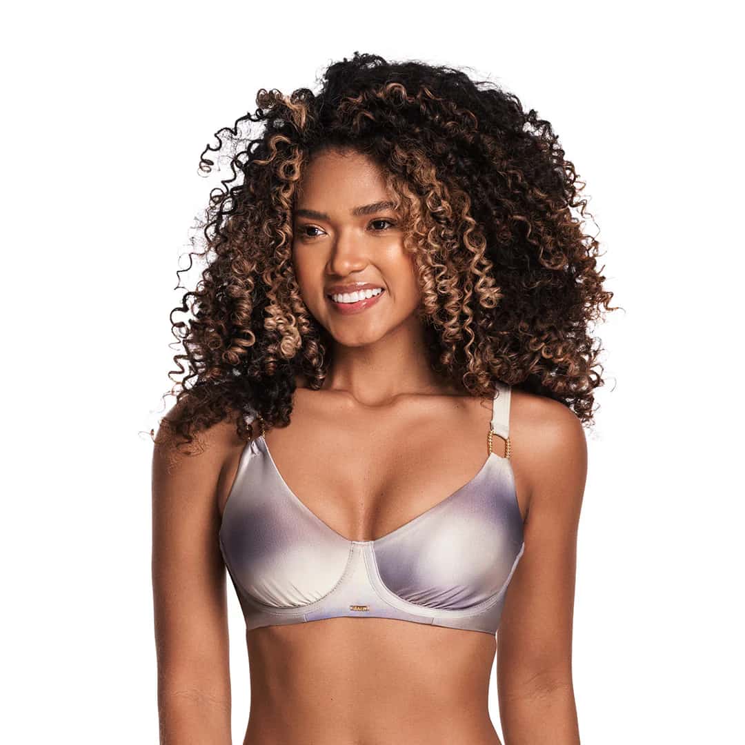 TOP DE VESTIDO DE BAÑO CON BRACHE DE 3 NIVELES - miniatura 3