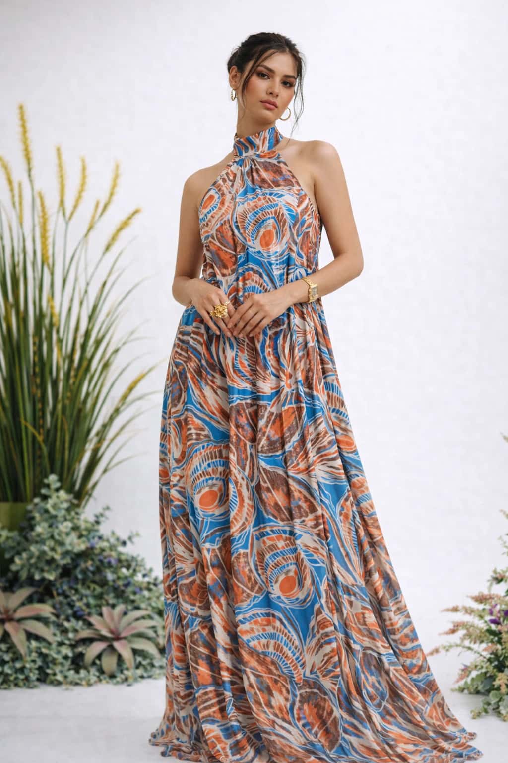 Vestido Apolinary Almejas Estampado - miniatura 1