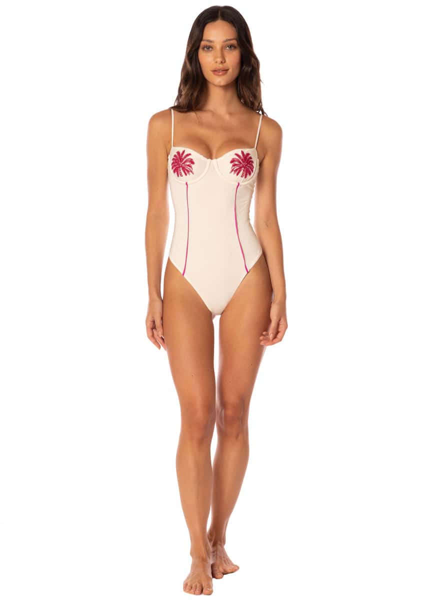 Maaji Tropical Haven Camelia Cheeky Cut Underwire One Piece - miniatura 2