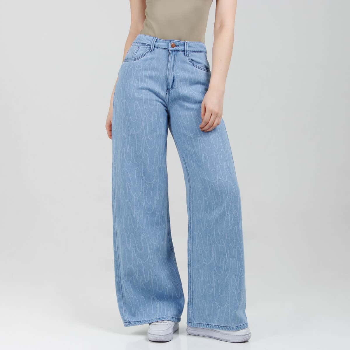 Jean Wide Leg  Ax-3077 Rigido