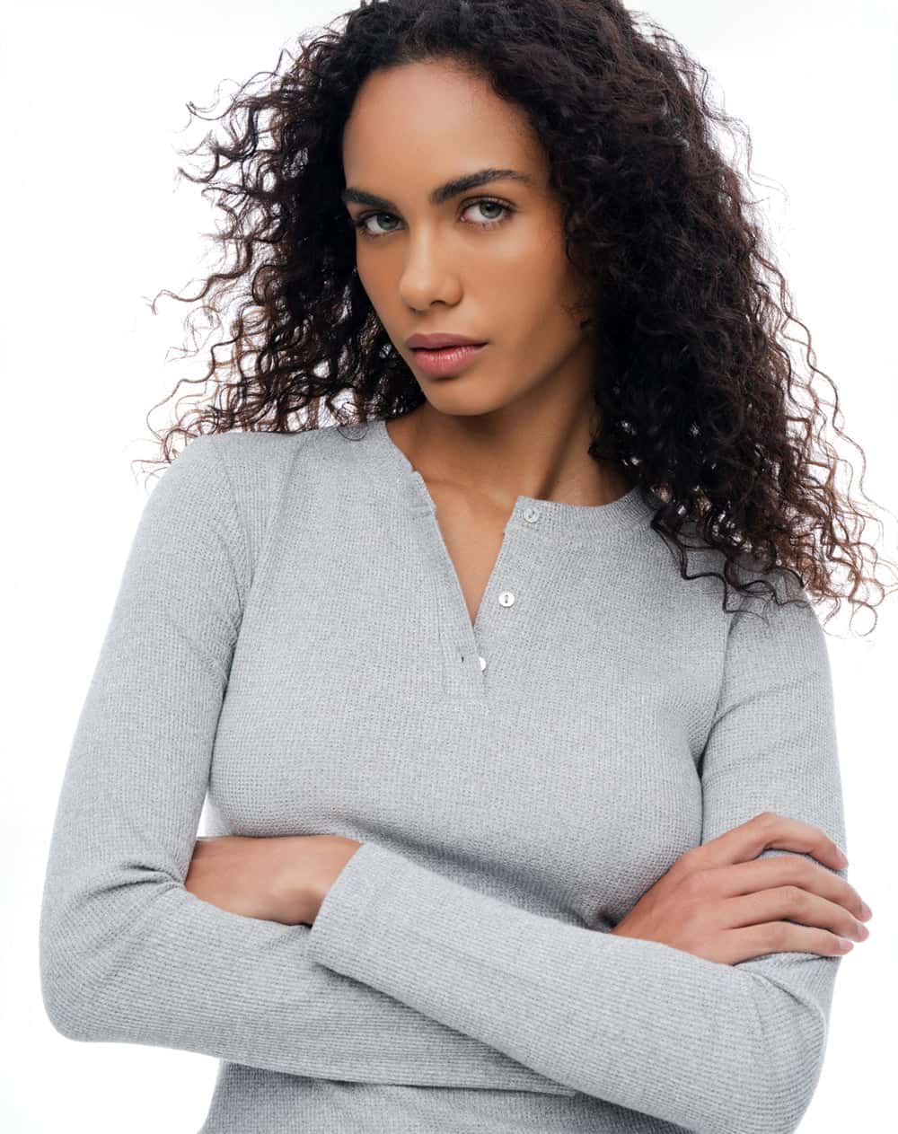 Camibuzo slim gris mujer