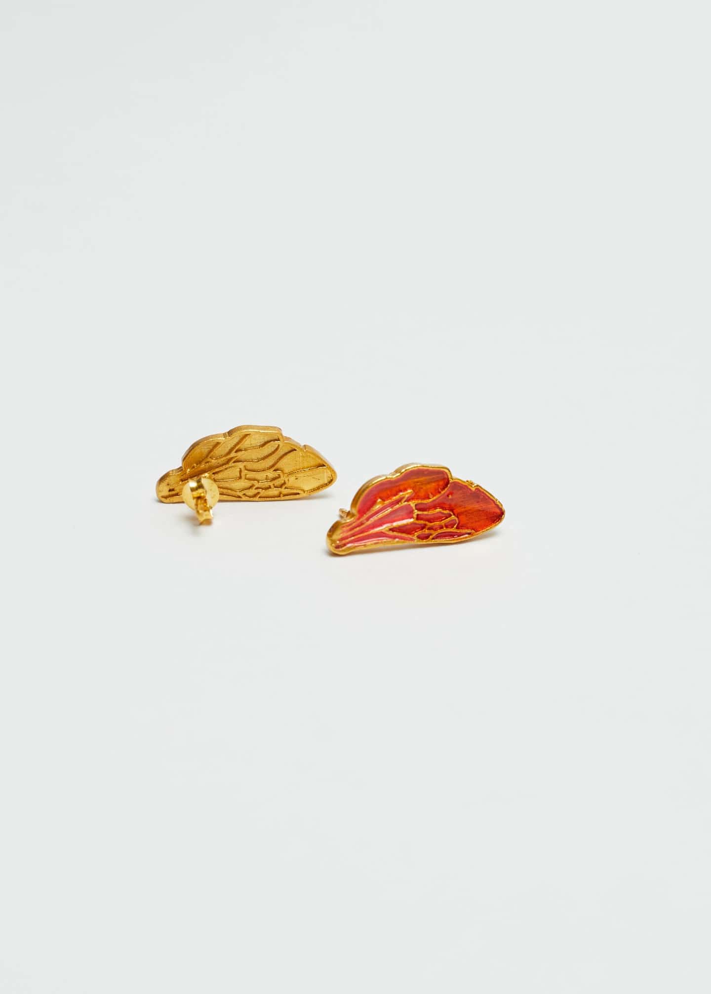 Aretes Wing Naranja