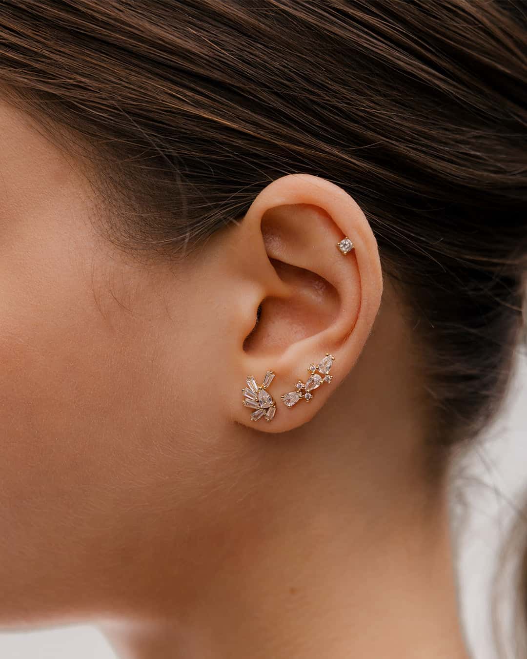 Aretes Abanico Cristal