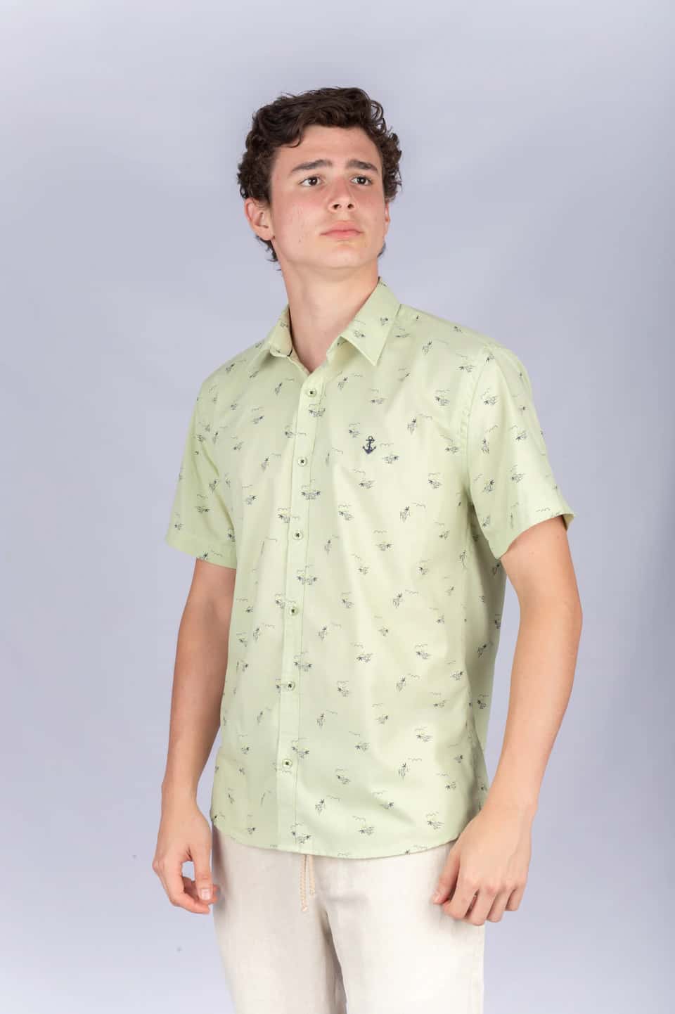 Camisa Verde Palmeras