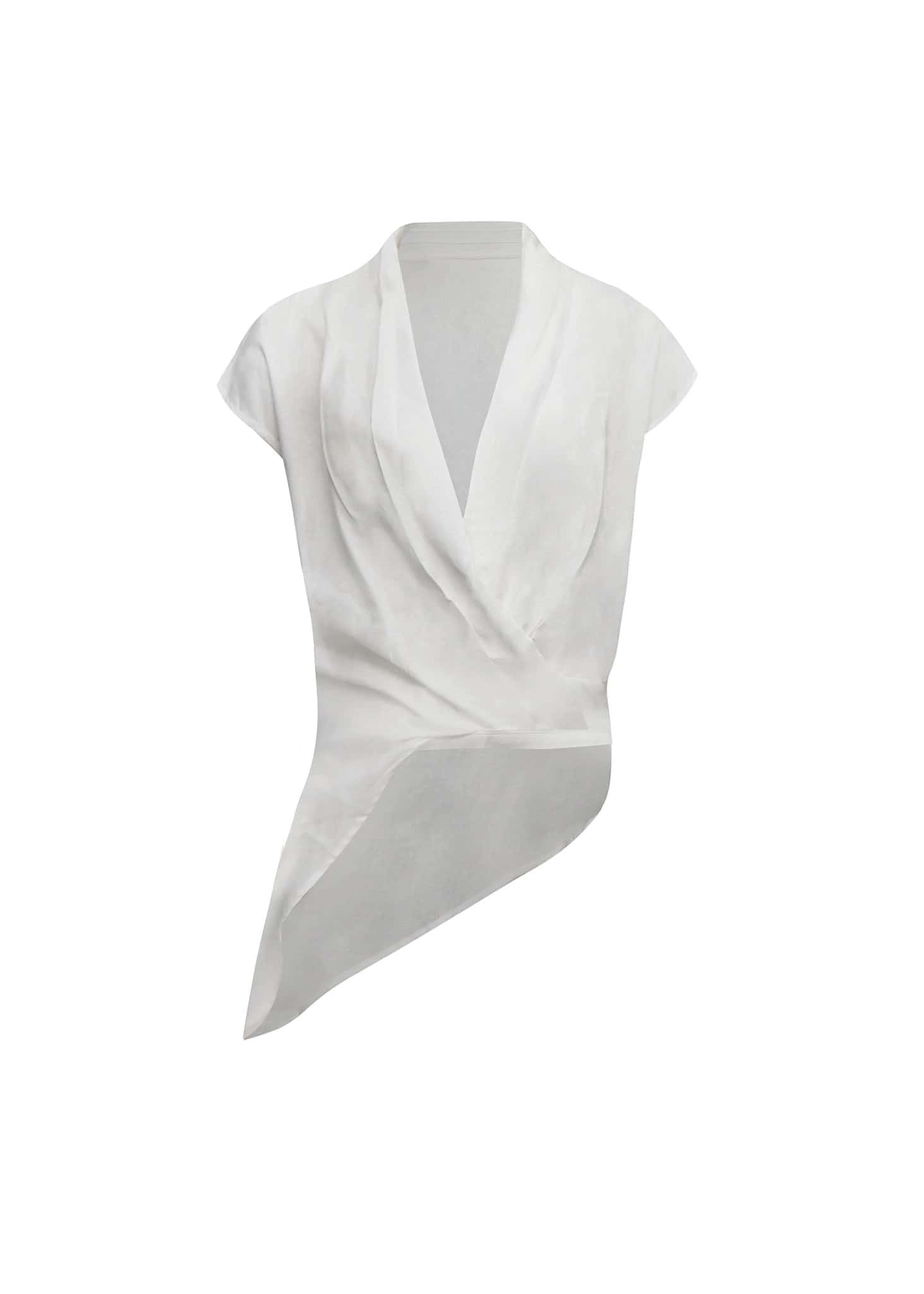 Blusa irregular blanco
