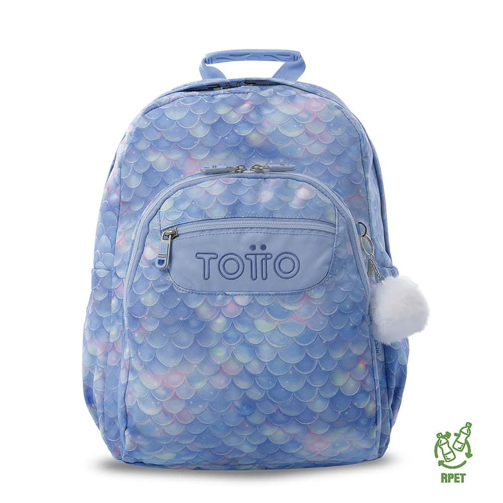 Morral Juvenil Porta PC 14" Acuarela Azul