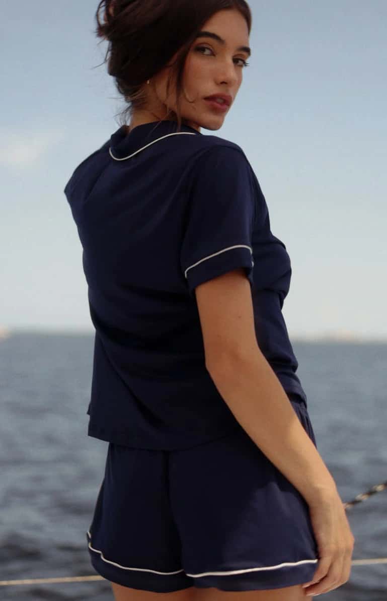 Set Short Paris Navy Blue - miniatura 3