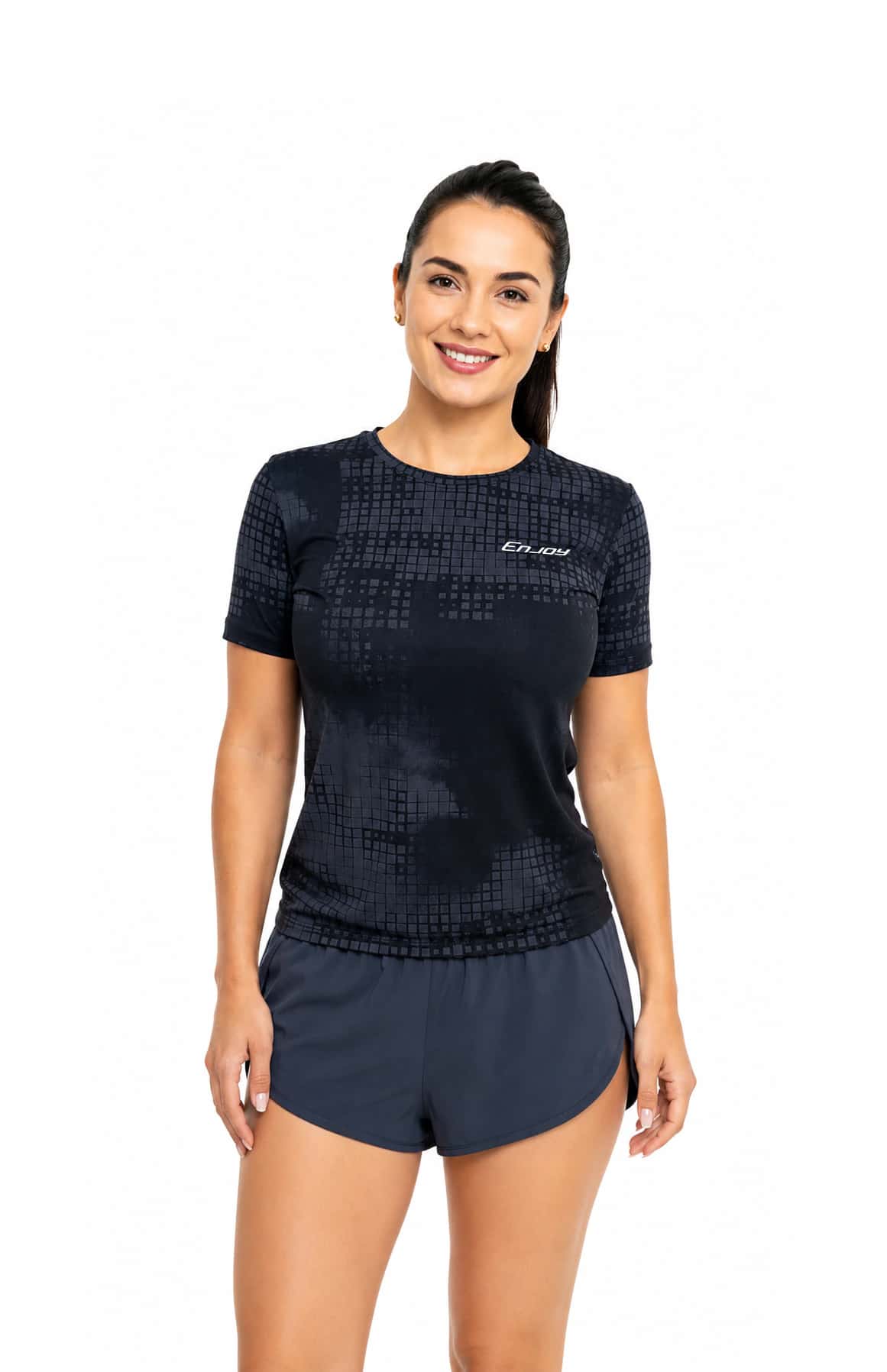 Camiseta Running MC Black Femenina