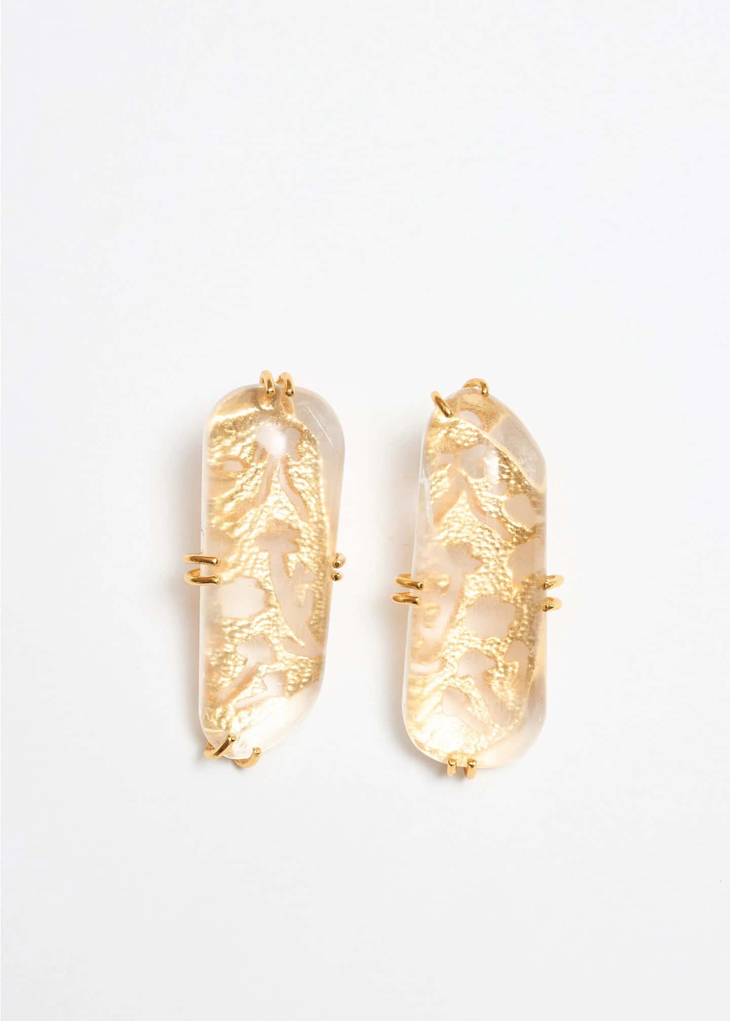 Aretes Maxi Cuarzo Reflejo
