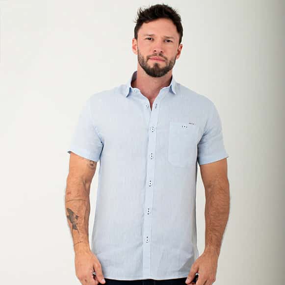 CAMISA MC 100% LINO LISA