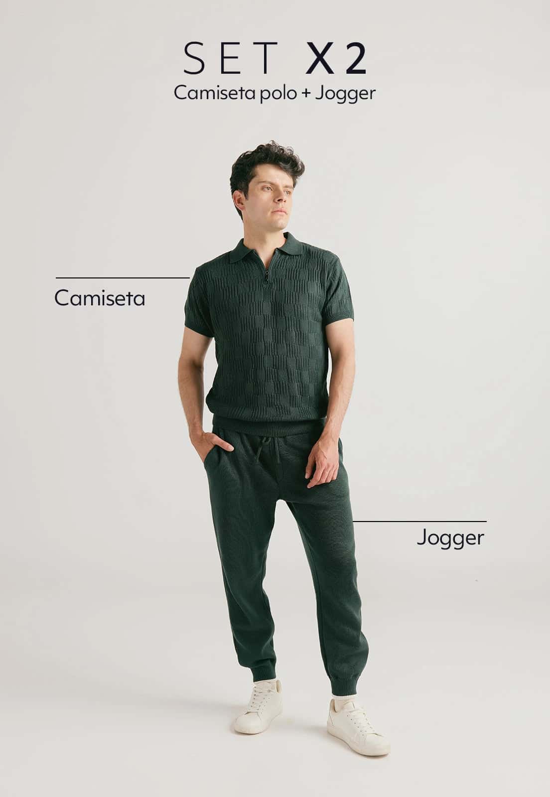 Set Camiseta Polo Cremallera / Jogger Andrew